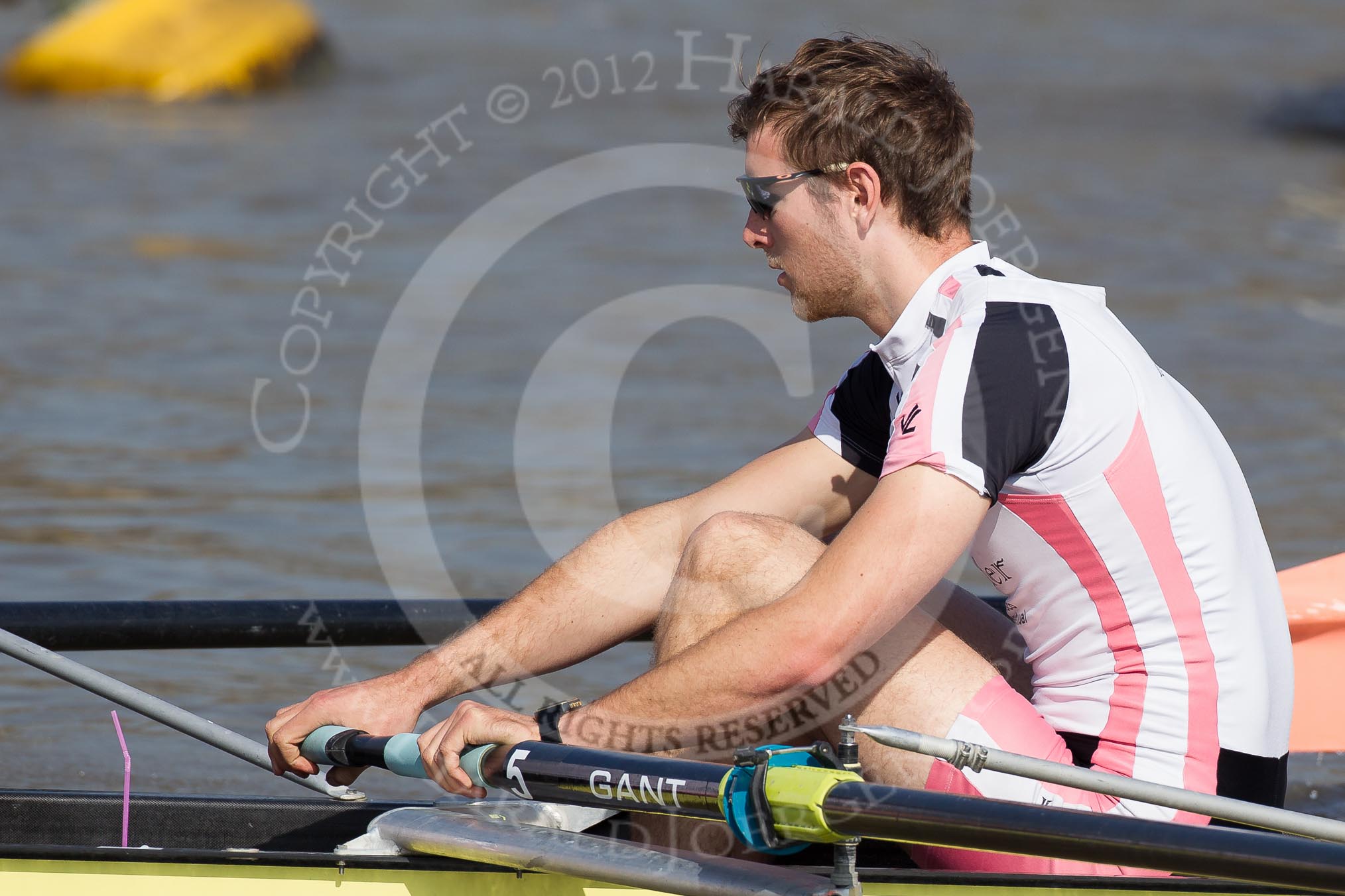 The Boat Race season 2012 - fixture OUBC vs Leander: The Leander Club crew racing OUBC Blue Boat - 5 seat Tom Clark, World U23 bronze medallist, GB men’s eight 2010 and 2011, Finallist, Ladies Challenge Plate, Henley Royal Regatta 2011..




on 24 March 2012 at 13:50, image #58