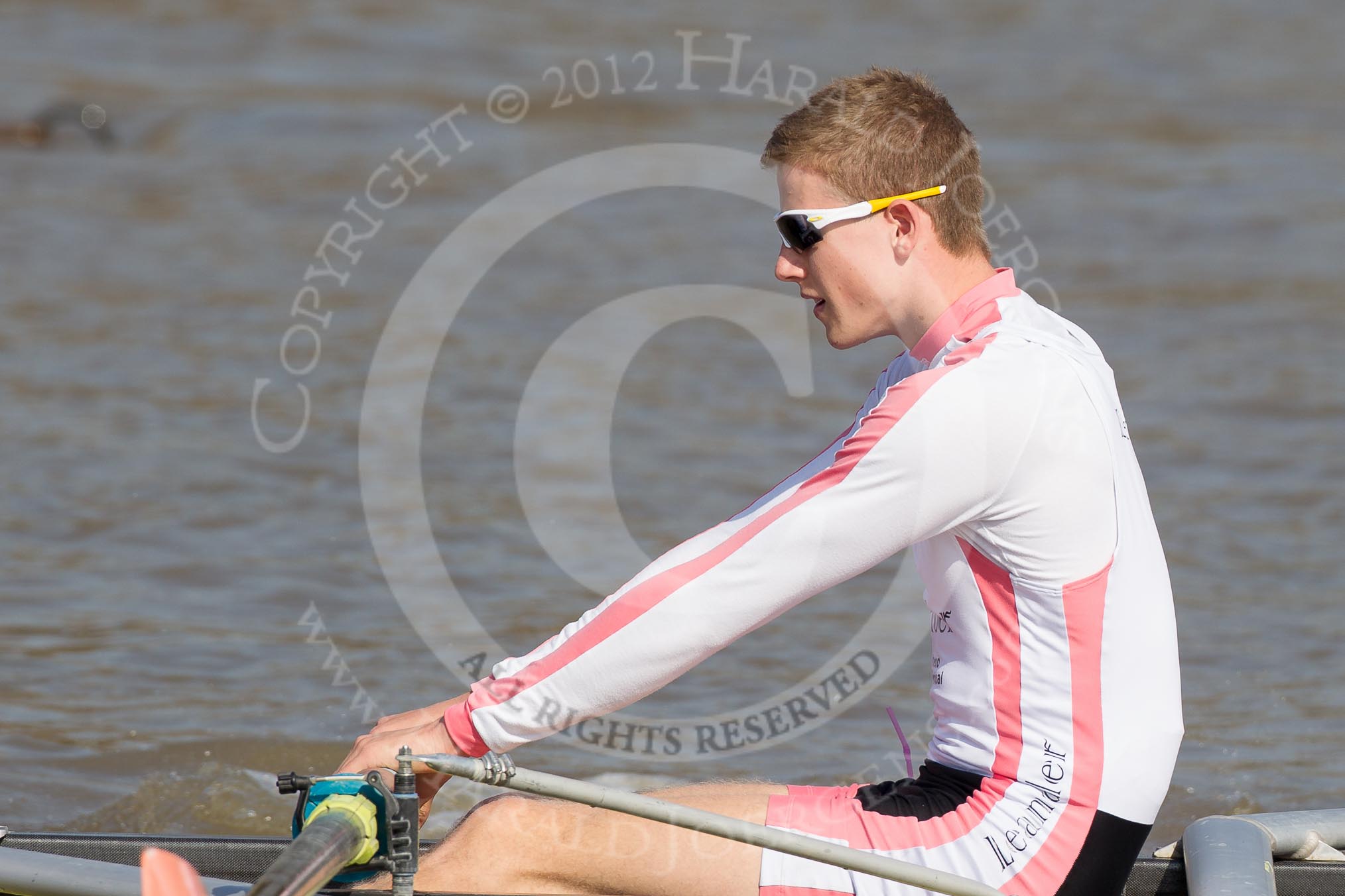 The Boat Race season 2012 - fixture OUBC vs Leander: The Leander Club crew racing OUBC Blue Boat -  7 seat Cameron MacRitchie, Silver medallist, GB men’s eight, World Junior Championships 2011..




on 24 March 2012 at 13:50, image #59