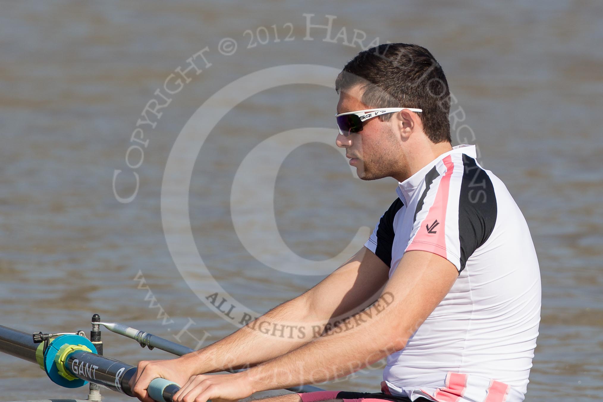 The Boat Race season 2012 - fixture OUBC vs Leander: The Leander Club crew racing OUBC Blue Boat - stroke Vasillis Ragoussis, Gold medallist, National Schools Regatta 2011, Winner, Princess Elizabeth Challenge Cup, Henley Royal Regatta 2011..




on 24 March 2012 at 13:50, image #60