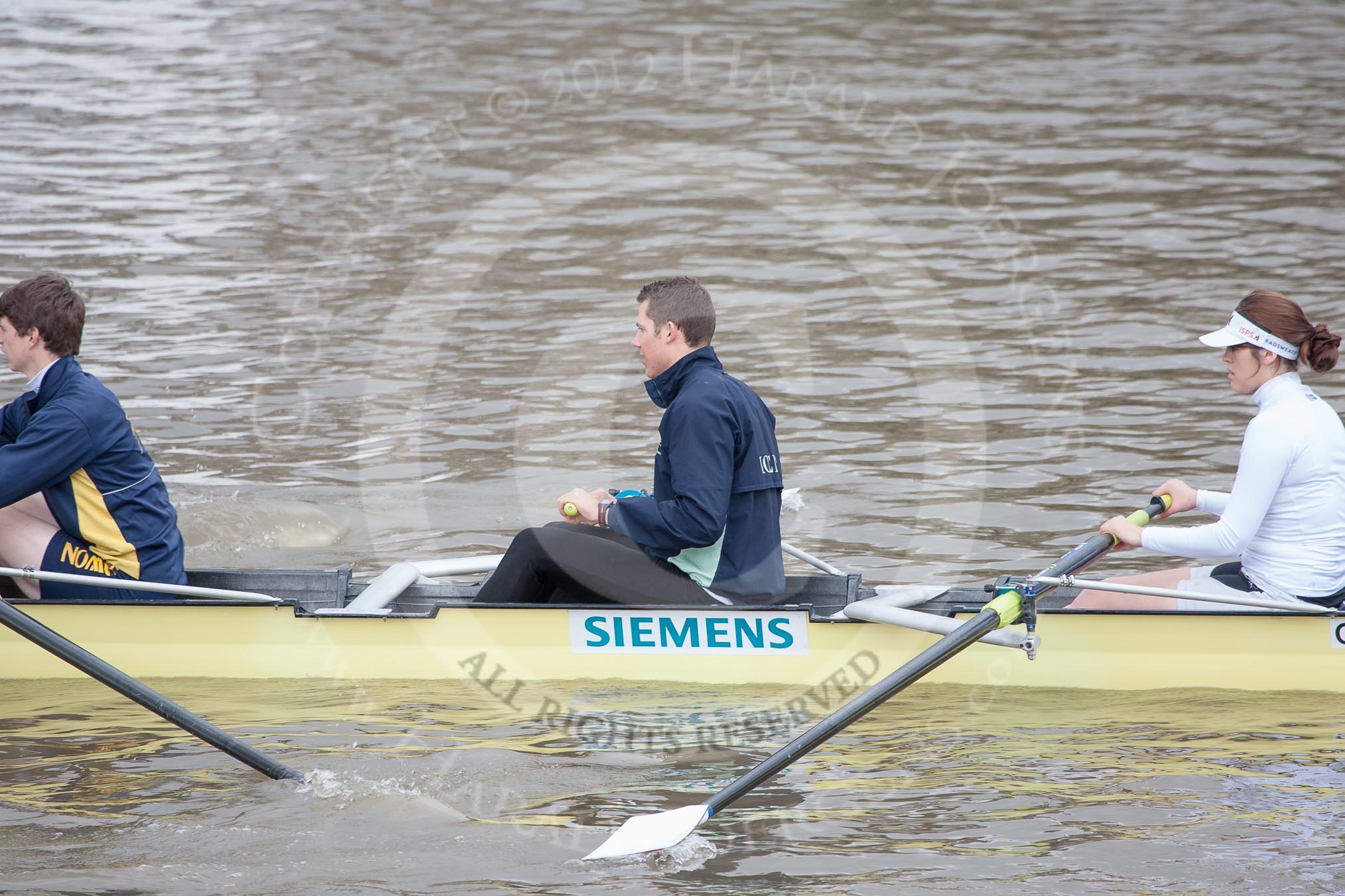 The Boat Race 2012: Getting ready for the Adaptive Race: The Start Four, cox Henry Fieldman, bow Olivia Marshall, two seat Will King, and three seat Ben Jackson..




on 07 April 2012 at 11:54, image #26