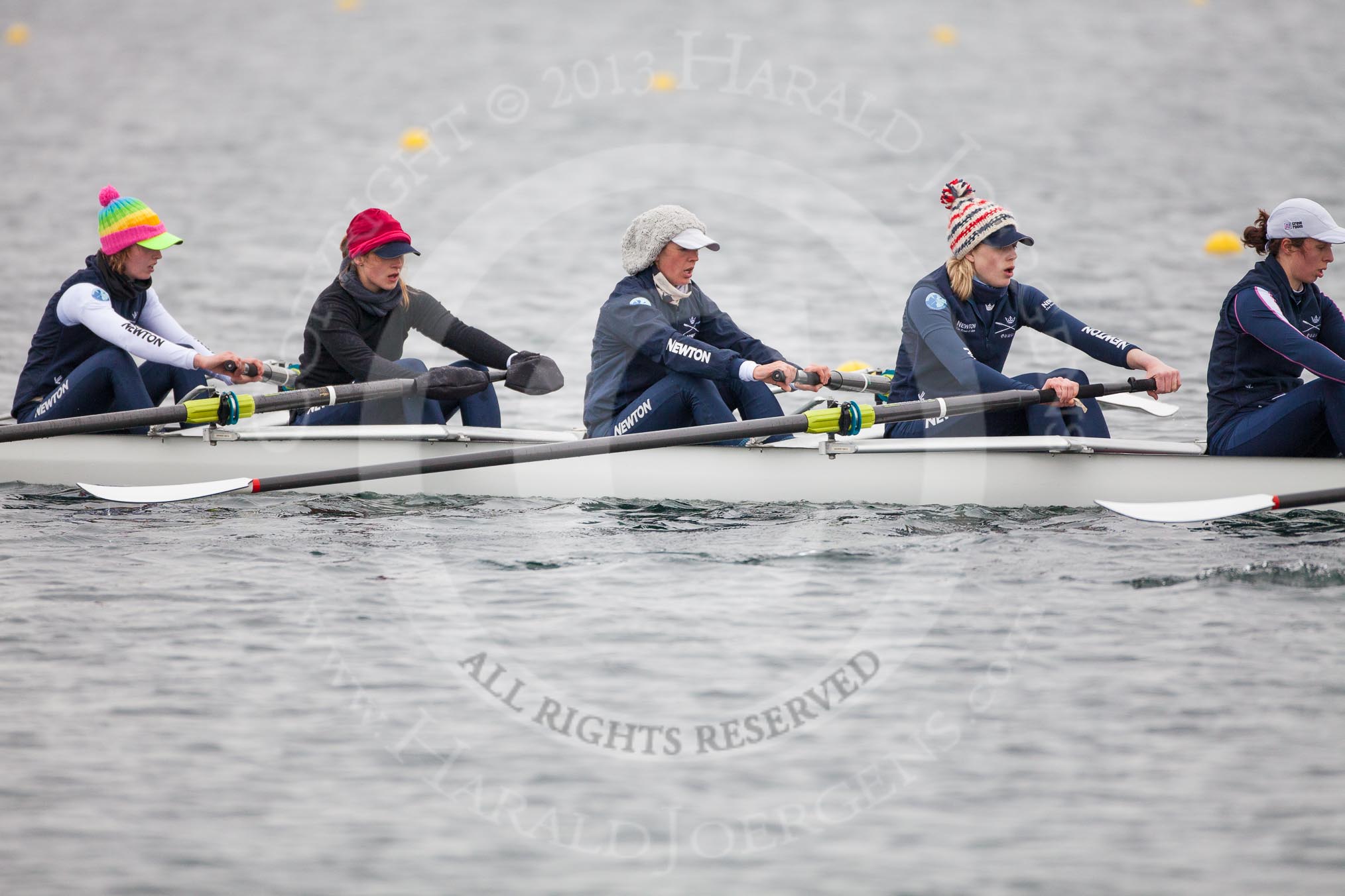 The Boat Race season 2013 - fixture OUWBC vs Molesey BC: OUWBC two, Alice Carrington-Windo, three, Mary Foord Weston, four, Joanna Lee, five , Amy Varney, and six, Harriet Keane..
Dorney Lake,
Dorney, Windsor,
Berkshire,
United Kingdom,
on 24 February 2013 at 11:45, image #71