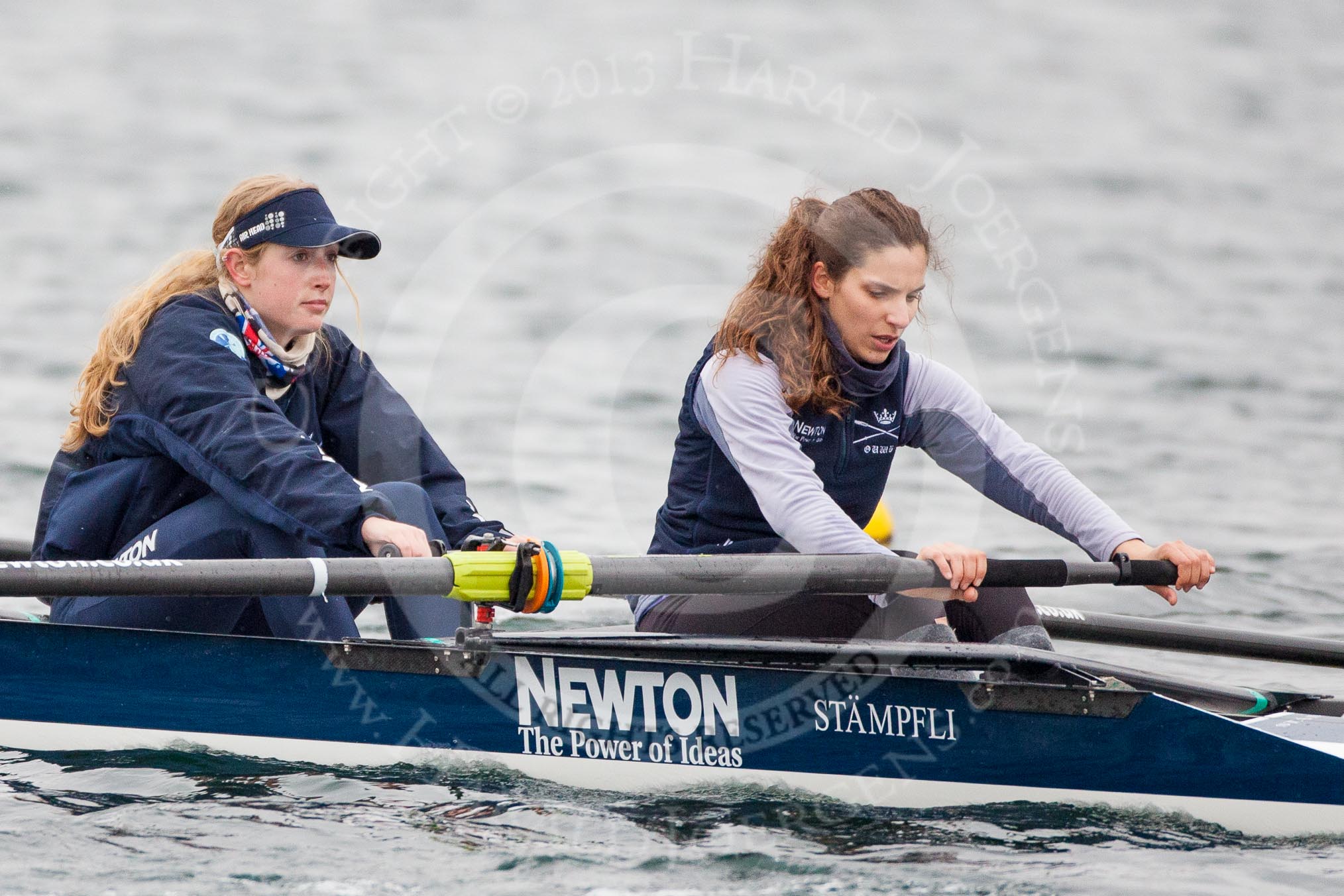 The Boat Race season 2013 - fixture OUWBC vs Molesey BC: OUWBC coxed four, here Emily Chittock and stroke Coralie Hannah Ledbury ..
Dorney Lake,
Dorney, Windsor,
Berkshire,
United Kingdom,
on 24 February 2013 at 12:31, image #147