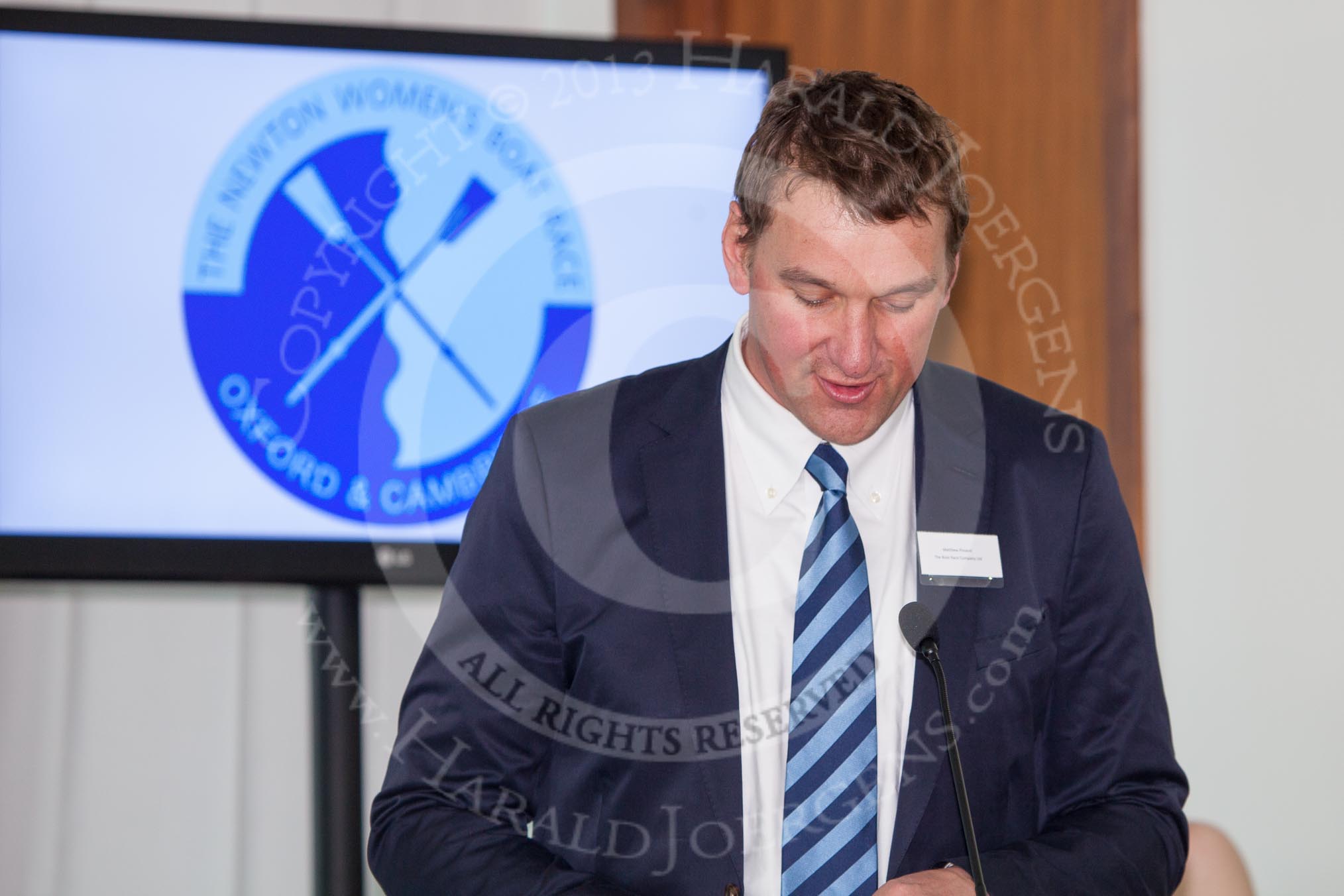 The Boat Race season 2013 - Crew Announcement and Weigh In: Sir Matthew Pinsent opening the event..
BNY Mellon Centre,
London EC4V 4LA,

United Kingdom,
on 04 March 2013 at 10:12, image #5