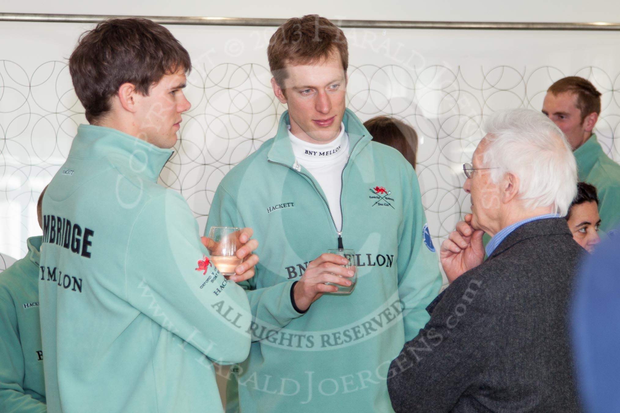 The Boat Race season 2013 - Crew Announcement and Weigh In: CUBC's Alexander Fleming and Ty Otto..
BNY Mellon Centre,
London EC4V 4LA,

United Kingdom,
on 04 March 2013 at 11:01, image #100