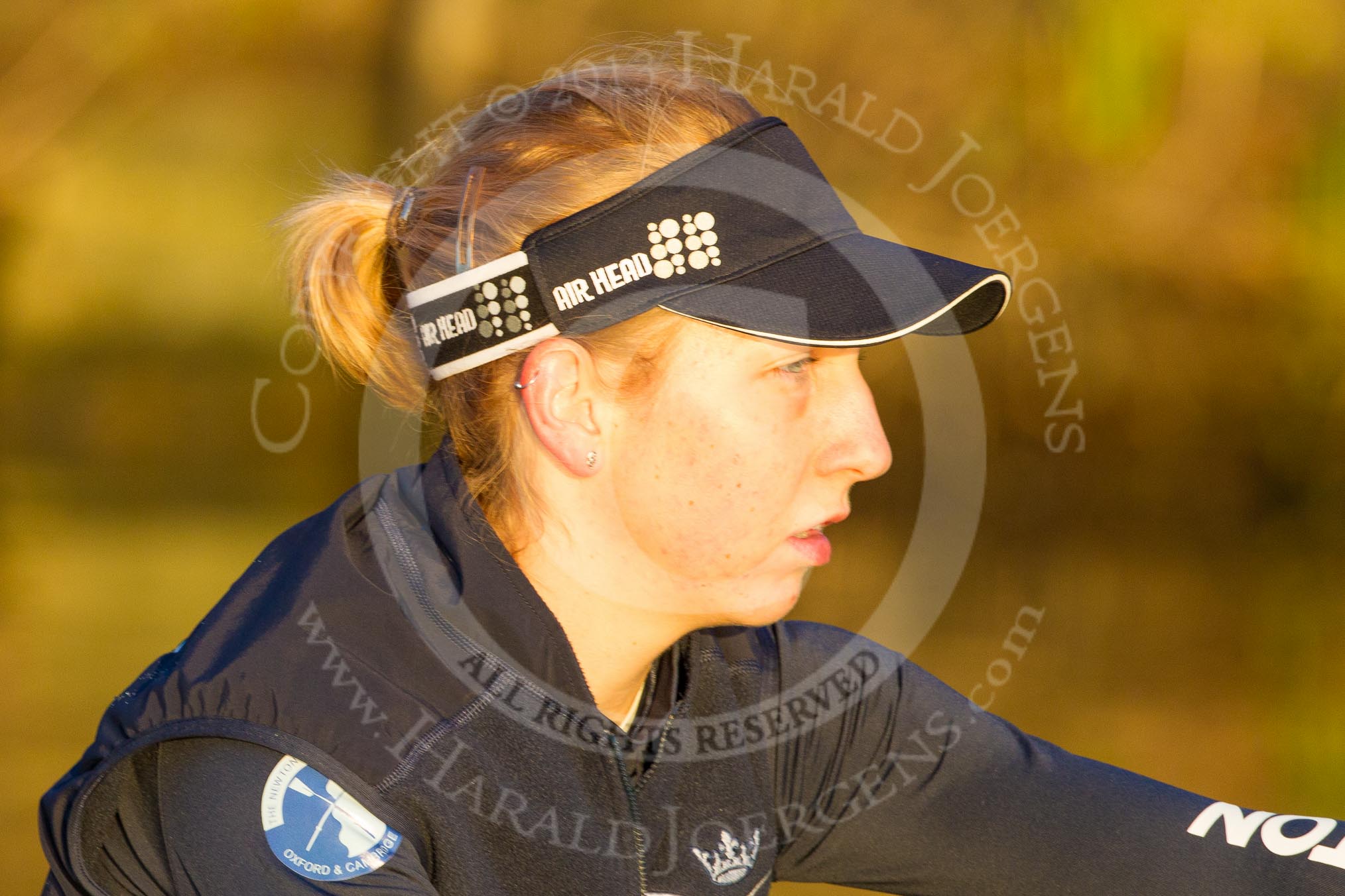 The Boat Race season 2013 - OUWBC training: The last rays of direct sunshine on OUWBC Blue Boat bow Mariann Novak..
River Thames,
Wallingford,
Oxfordshire,
United Kingdom,
on 13 March 2013 at 17:23, image #134