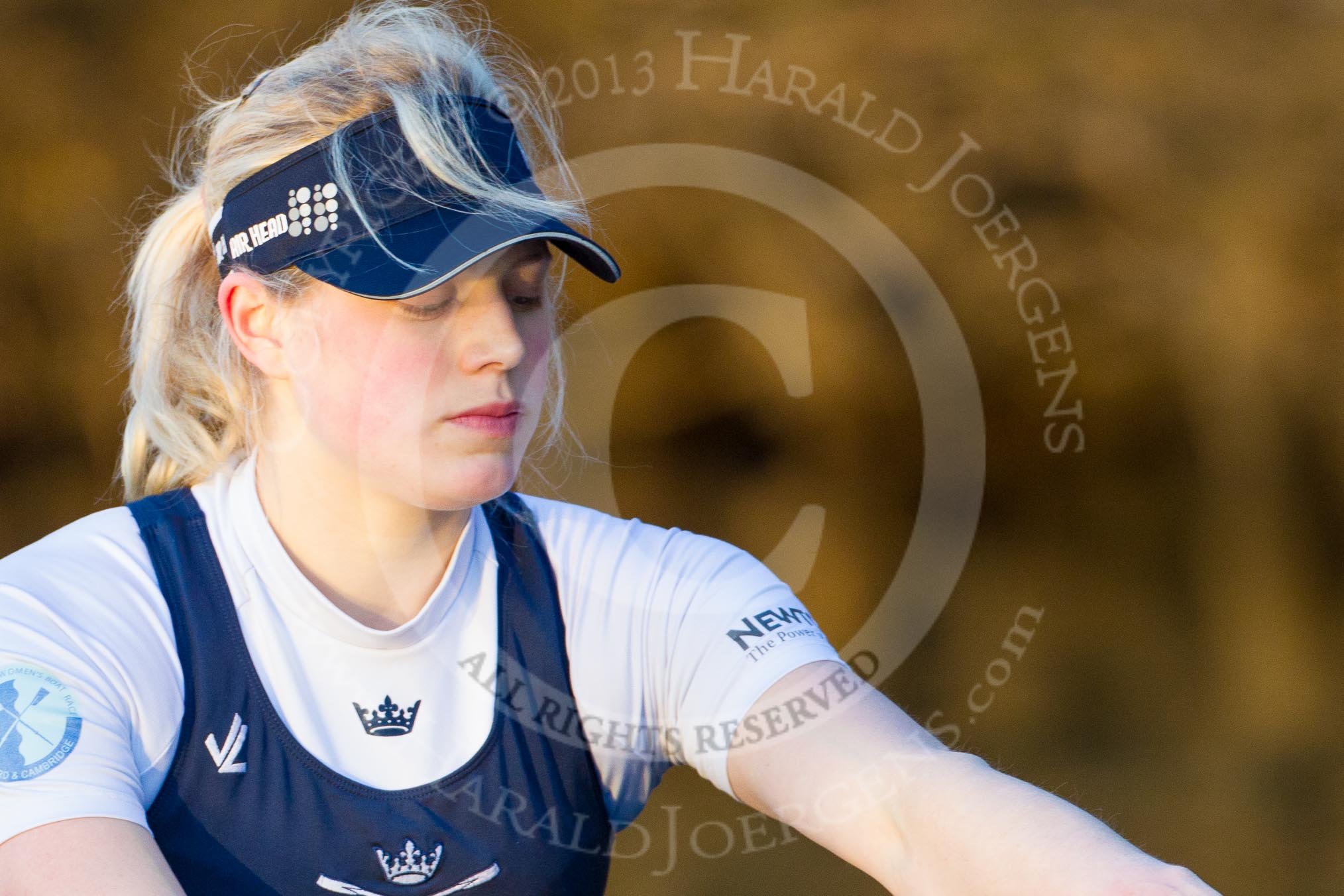 The Boat Race season 2013 - OUWBC training: The last rays of direct sunshine on OUWBC Blue Boat 5 seat Amy Varney..
River Thames,
Wallingford,
Oxfordshire,
United Kingdom,
on 13 March 2013 at 17:24, image #139