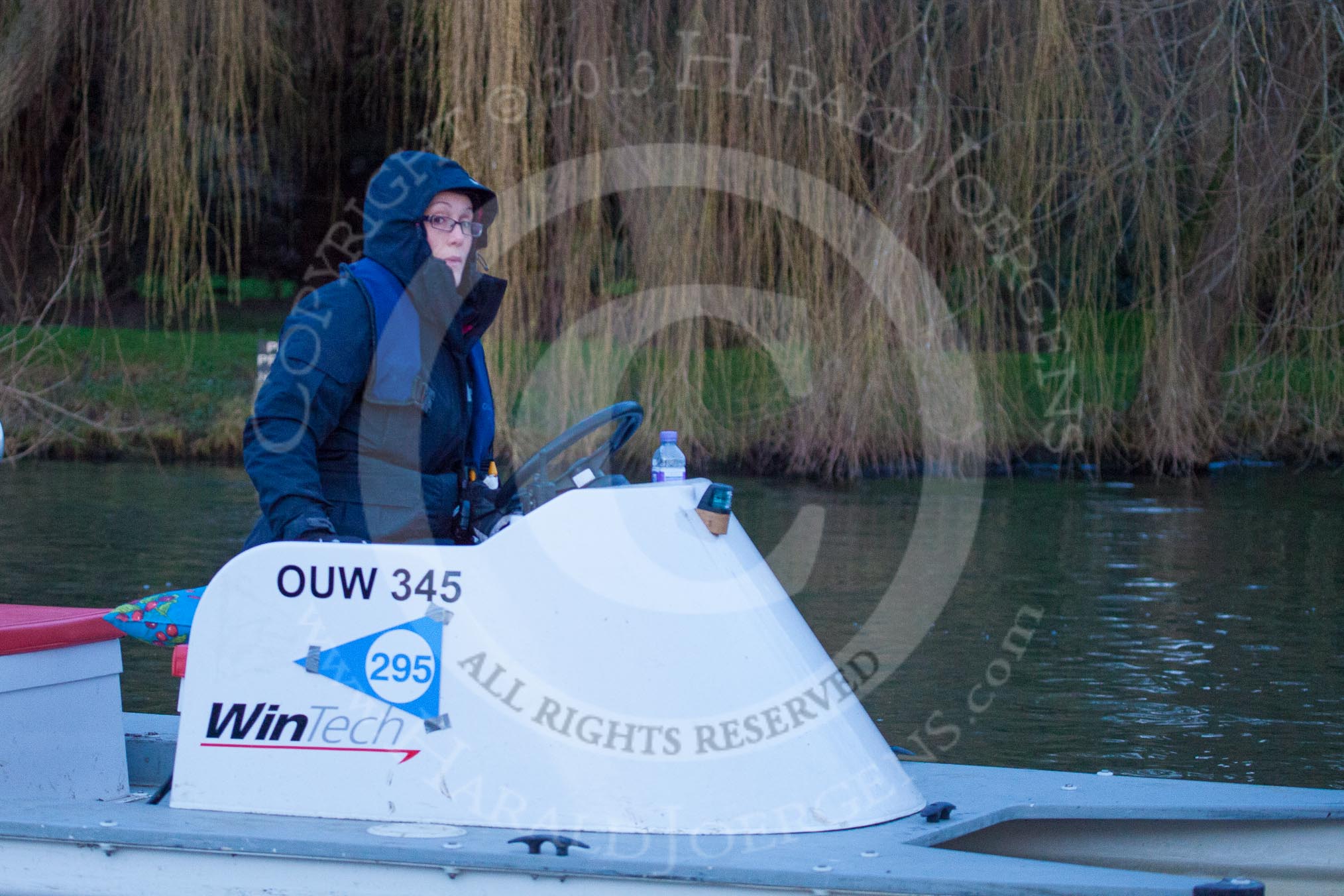 The Boat Race season 2013 - OUWBC training: OUWBC Assistant Coach Natasha Townsend, 5th in the women's eight at the 2008 Summer Olympics..
River Thames,
Wallingford,
Oxfordshire,
United Kingdom,
on 13 March 2013 at 18:03, image #221