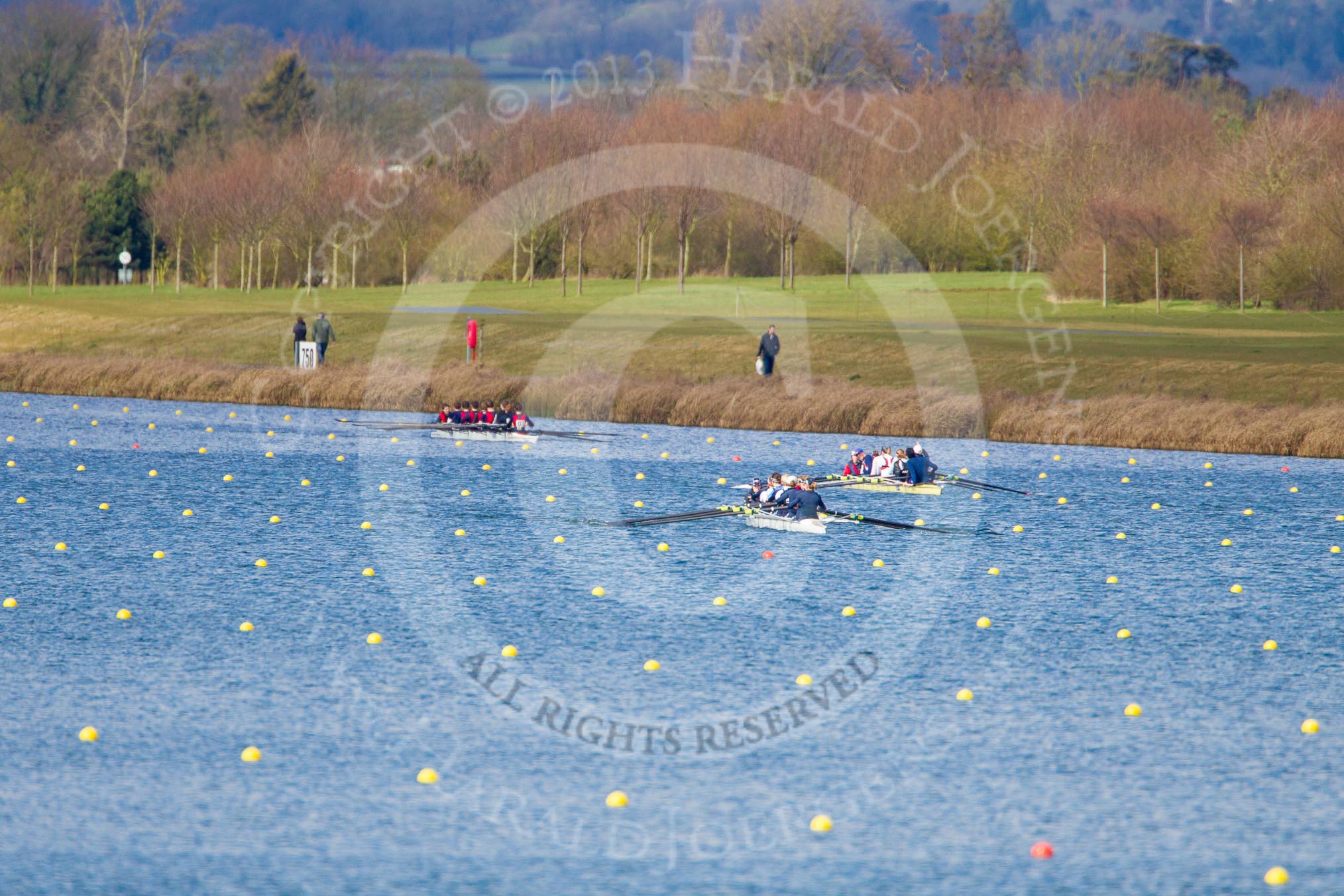 The Boat Race season 2013 - fixture OUWBC vs Olympians: The OUWBC Blue Boat and the Olympians at Dorney Lake..
Dorney Lake,
Dorney, Windsor,
Buckinghamshire,
United Kingdom,
on 16 March 2013 at 12:13, image #184
