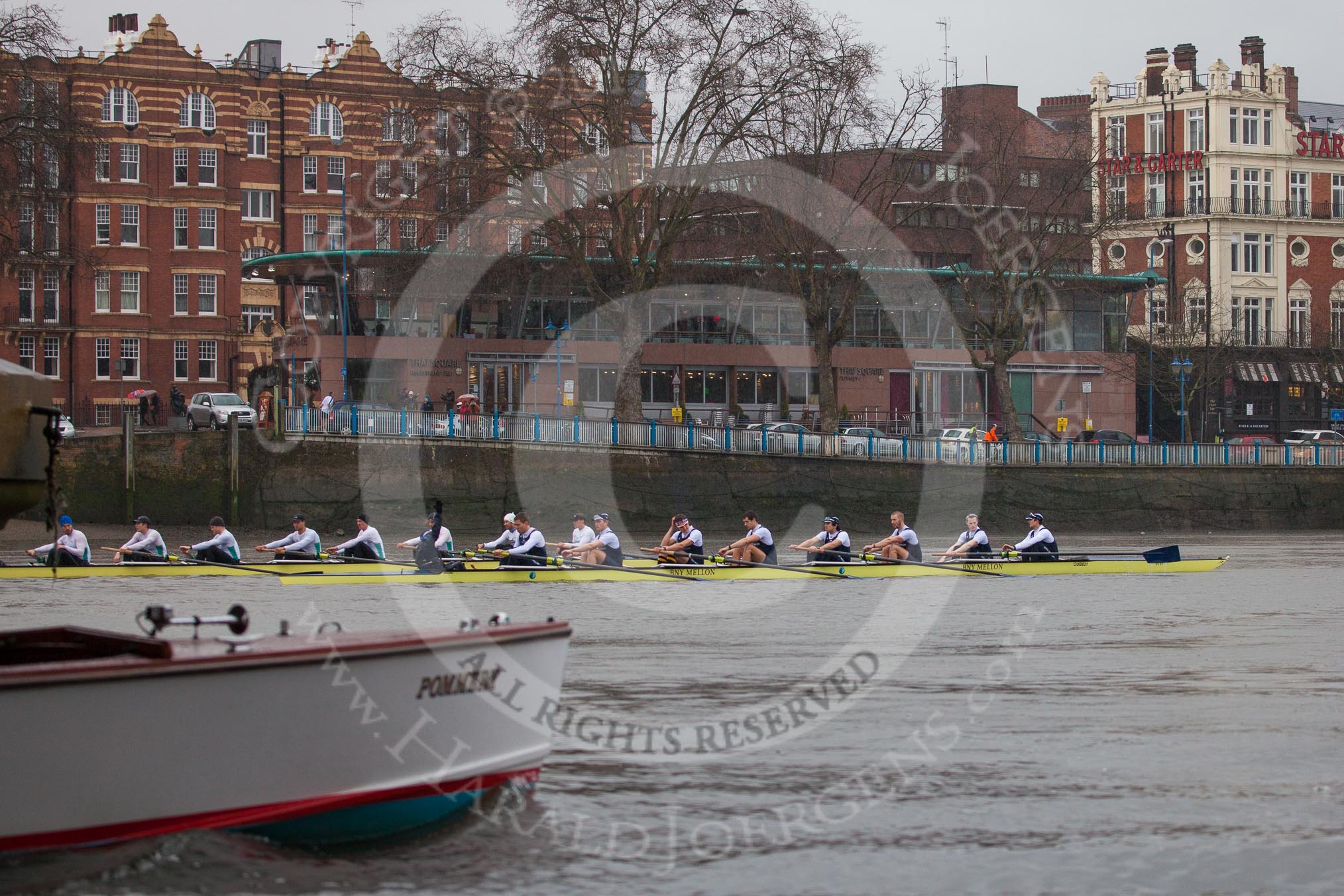 The Boat Race season 2013 - fixture OUBC vs German Eight.
River Thames,
London SW15,

United Kingdom,
on 17 March 2013 at 15:00, image #36