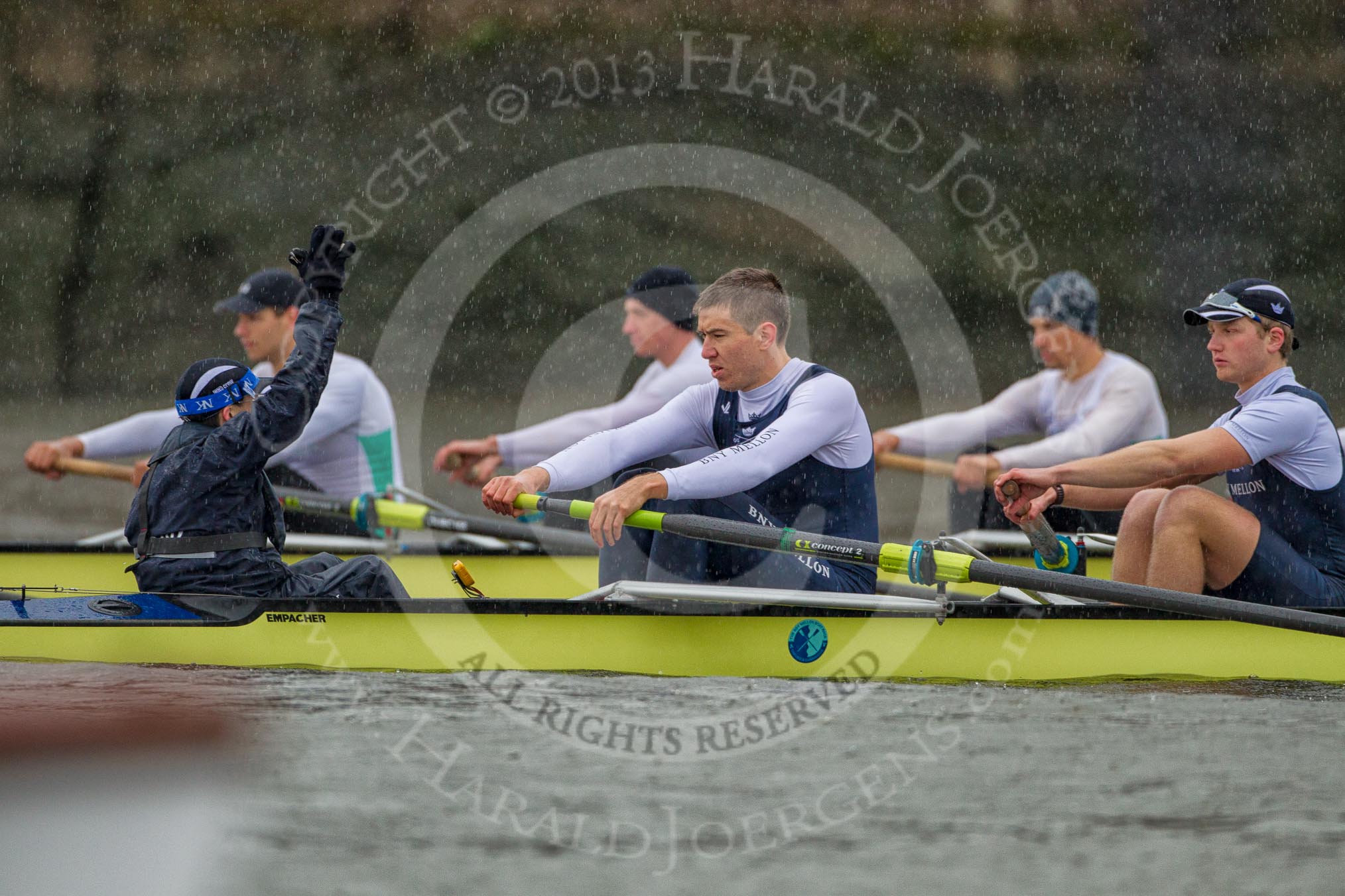 The Boat Race season 2013 - fixture OUBC vs German Eight.
River Thames,
London SW15,

United Kingdom,
on 17 March 2013 at 15:00, image #39