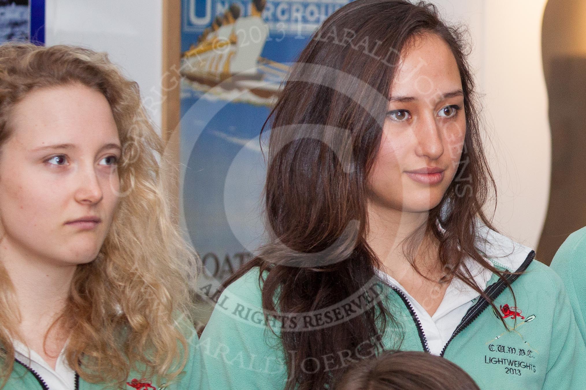 The Boat Race Season 2013 - Henley Boat Races Challenge: The crew of the CUWBC Lightweights - stroke Lottie Meggitt and 7 seat Jilly Tovey..
River and Rowing Museum,
H,


on 19 March 2013 at 11:09, image #34