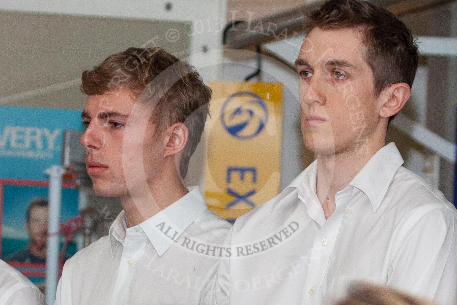 The Boat Race Season 2013 - Henley Boat Races Challenge: The crew of the OULRC Blue Boat - 5 seat Jasper Warner and 7 seat Andrew Sayce,.
River and Rowing Museum,
H,


on 19 March 2013 at 11:12, image #45