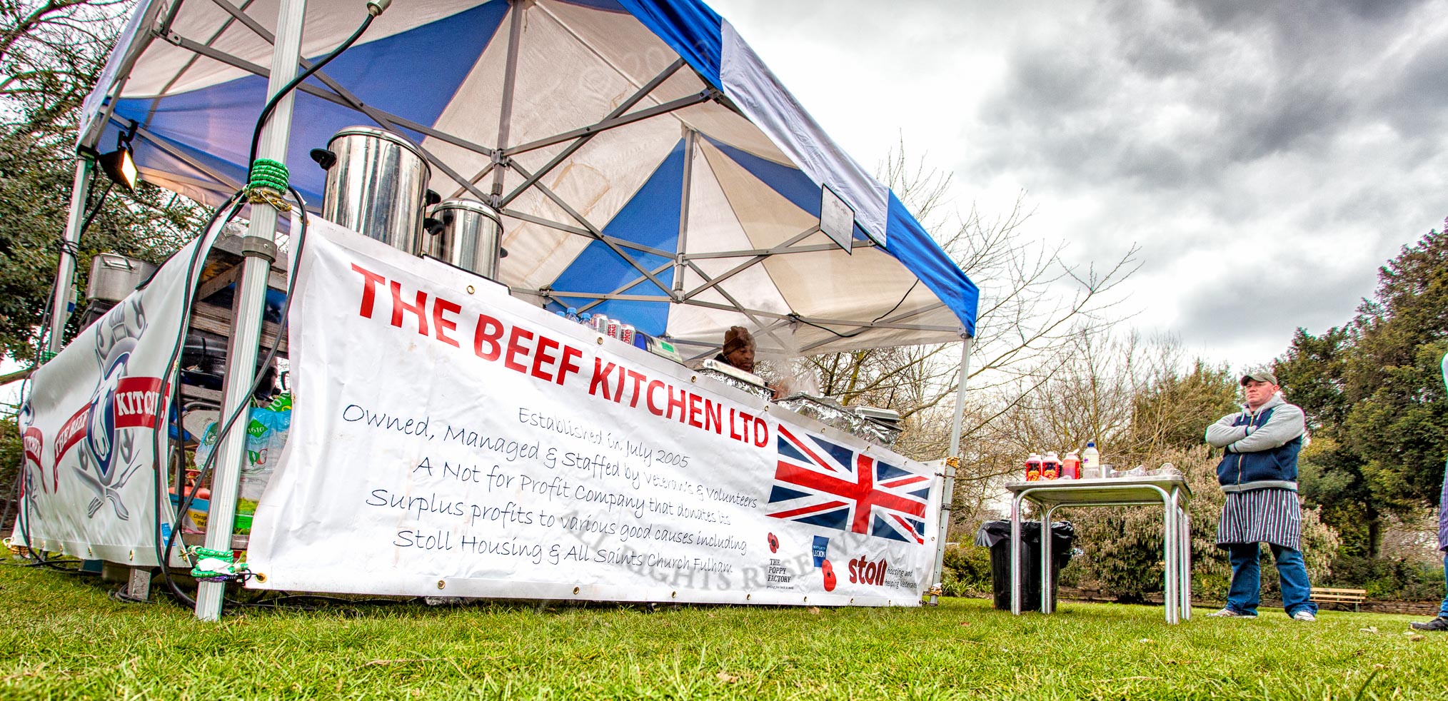 The Boat Race 2013: Boat Race catering with a difference - The Beef Kitchen Ltd, owned and staffed by veterans and volunteers..
Putney,
London SW15,

United Kingdom,
on 31 March 2013 at 11:41, image #31