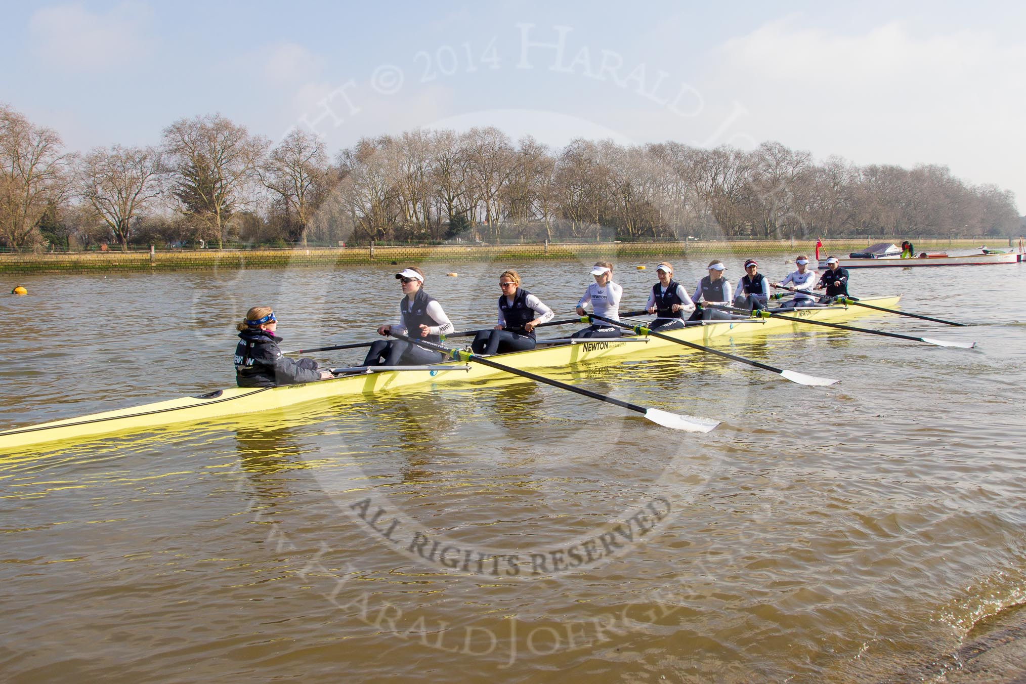 The Boat Race season 2014 - fixture OUWBC vs Molesey BC: The OUWBC Eight - Cox:Erin Wysocki-Jones, Stroke:Laura Savarese, 7:Anastasia Chitty, 6:Lauren Kedar, 5:Amber De Vere, 4:Nadine Graedel Iberg, 3:Maxie Scheske, 2:Alice Carrington-Windo, Bow:Elizabeth Fenje..




on 01 March 2014 at 11:54, image #18