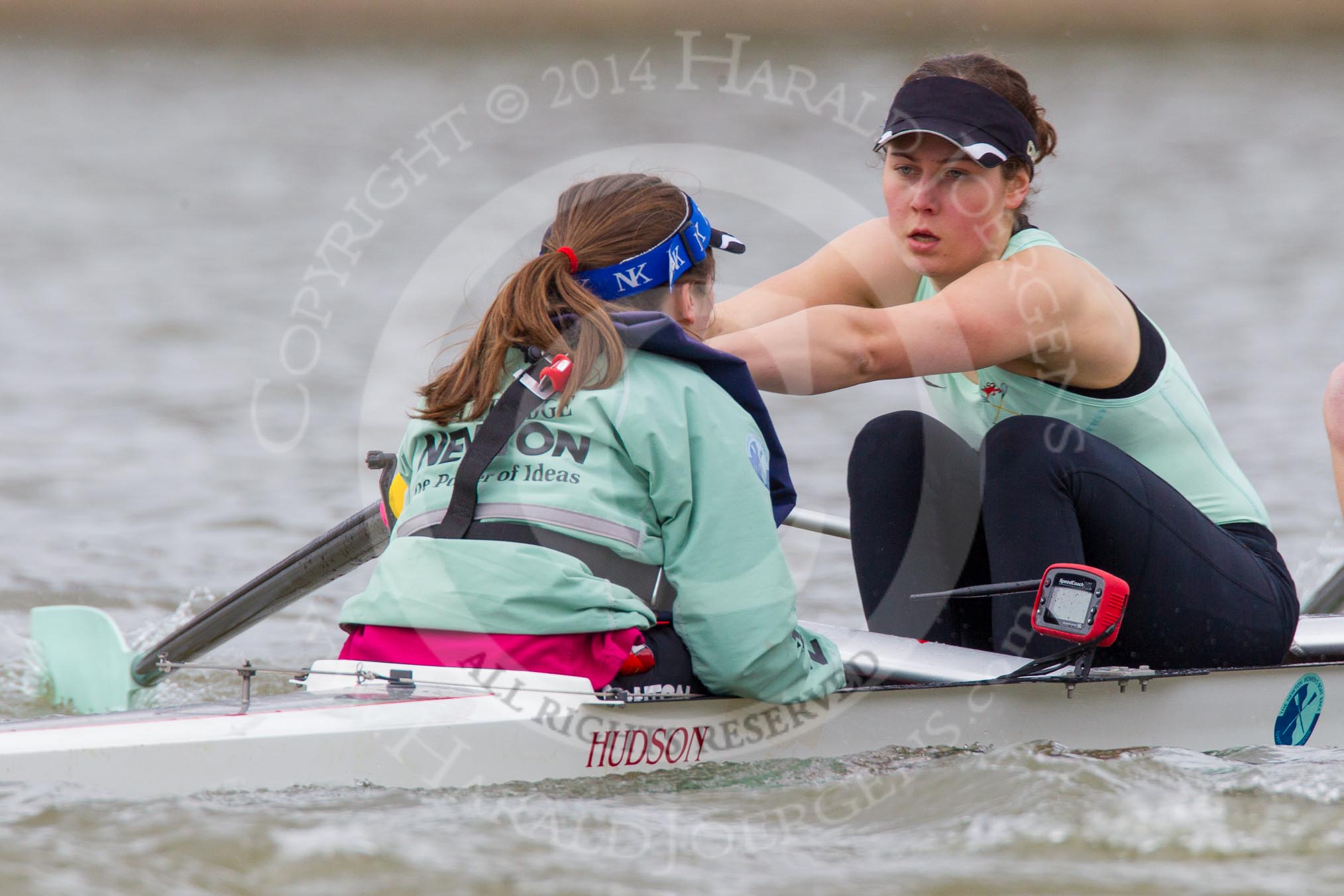 The Boat Race season 2014 - fixture CUWBC vs Thames RC: In the Cambridge boat cox Esther Momcilovic, stroke Emily Day..




on 02 March 2014 at 13:12, image #64