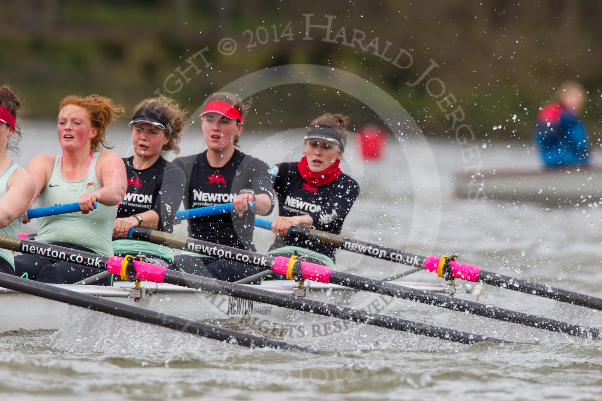 The Boat Race season 2014 - fixture CUWBC vs Thames RC: In the Cambridge boat 4 Izzy Vyvyan, 3 Holly Game, 2 Kate Ashley, bow Caroline Reid..




on 02 March 2014 at 13:12, image #70