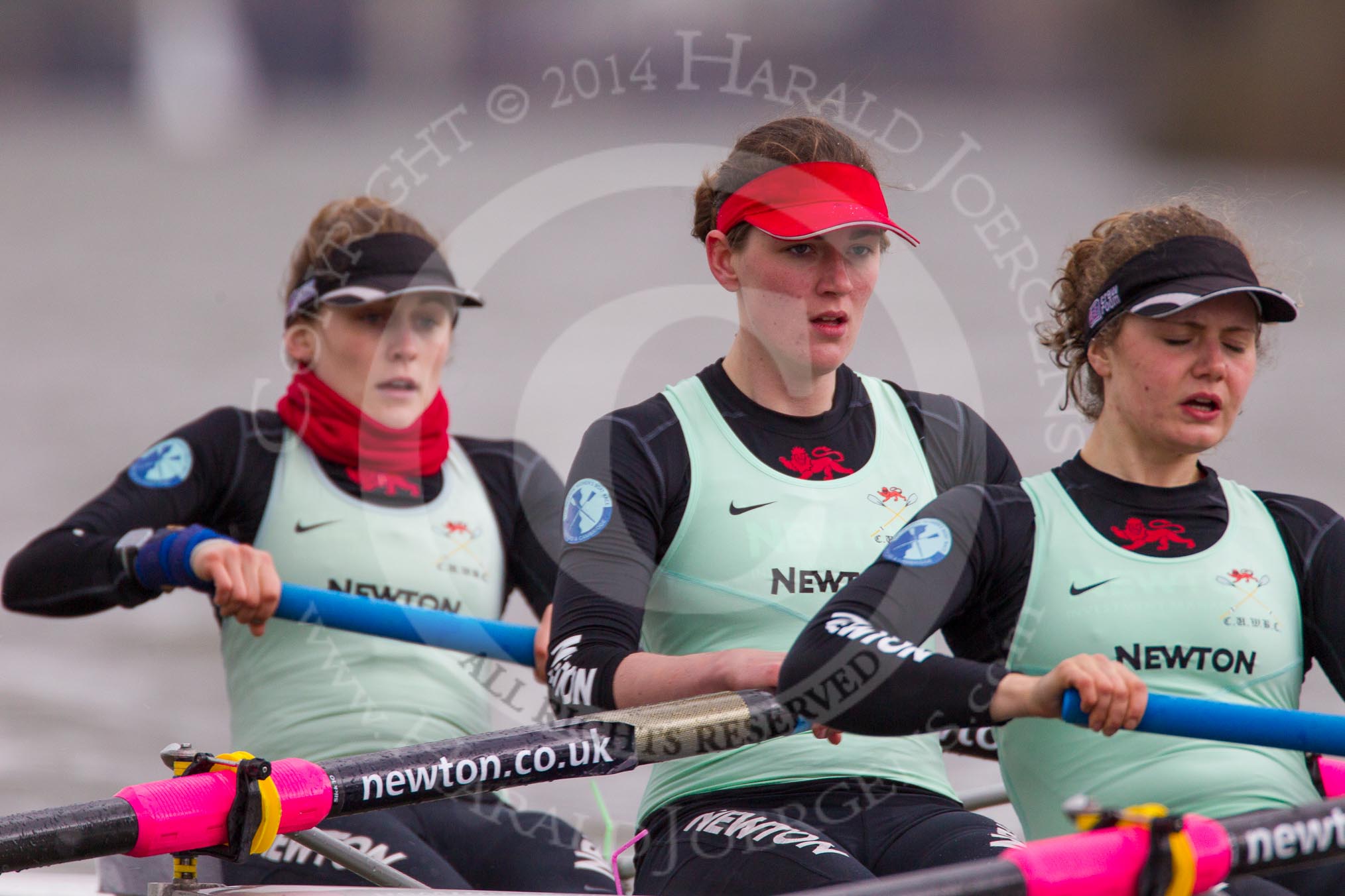 The Boat Race season 2014 - fixture CUWBC vs Thames RC: In the Cambridge boat at bow Caroline Reid, 2 Kate Ashley, 3 Holly Game..




on 02 March 2014 at 13:57, image #148