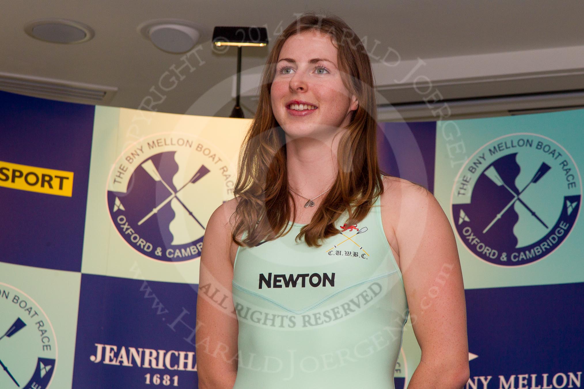 The Boat Race season 2014 - Crew Announcement and Weigh In: The 2014 Women's Boat Race crews: Cambridge 7 seat Claire Watkins - 72.6kg..
BNY Mellon Centre,
London EC4V 4LA,
London,
United Kingdom,
on 10 March 2014 at 11:49, image #46