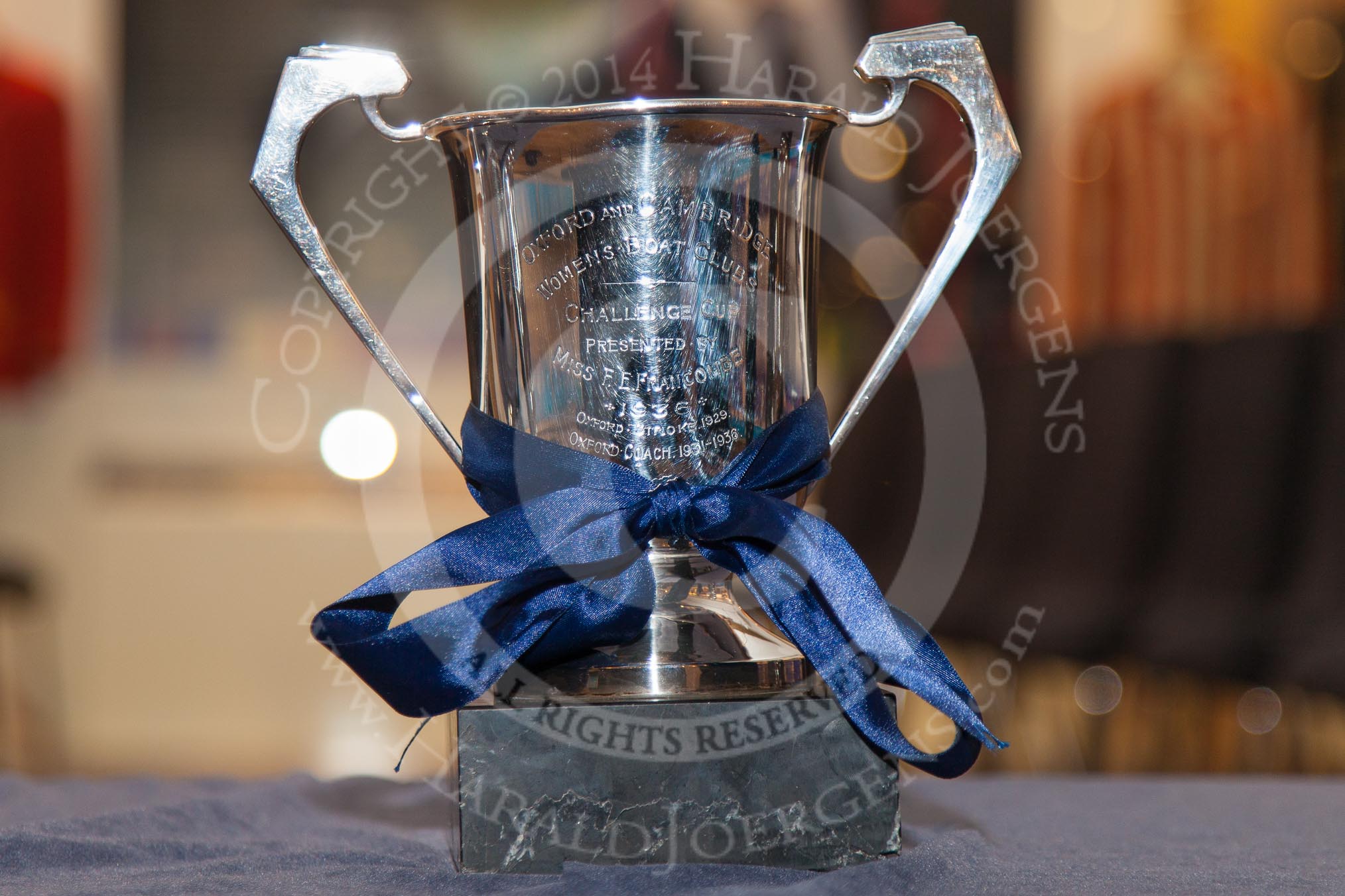 The Oxford and Cambridge Women's Boat Club's Challenge Cup (presented by Miss F. E. Francombe 1936)