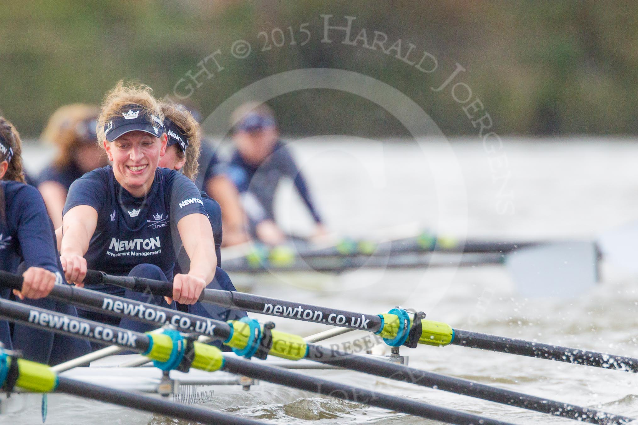 The Boat Race season 2016 - Women's Boat Race Trial Eights (OUWBC, Oxford): "Scylla", here 2-Merel Lefferts, bow-Issy Dodds.
River Thames between Putney Bridge and Mortlake,
London SW15,

United Kingdom,
on 10 December 2015 at 12:36, image #307