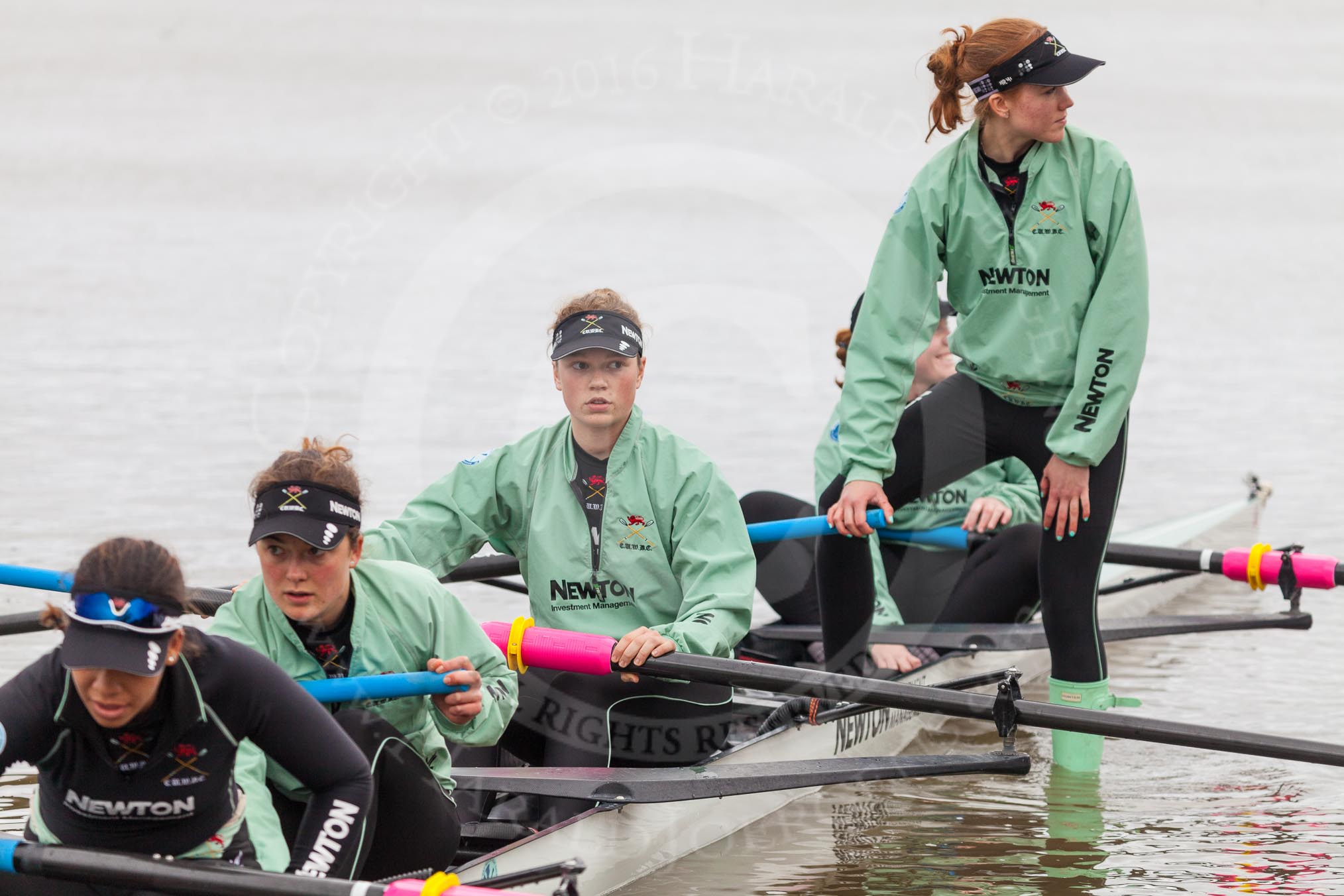 The Boat Race season 2016 - Women's Boat Race Fixture CUWBC vs OBUBC.
River Thames between Putney Bridge and Mortlake,
London SW15,

United Kingdom,
on 31 January 2016 at 15:15, image #14