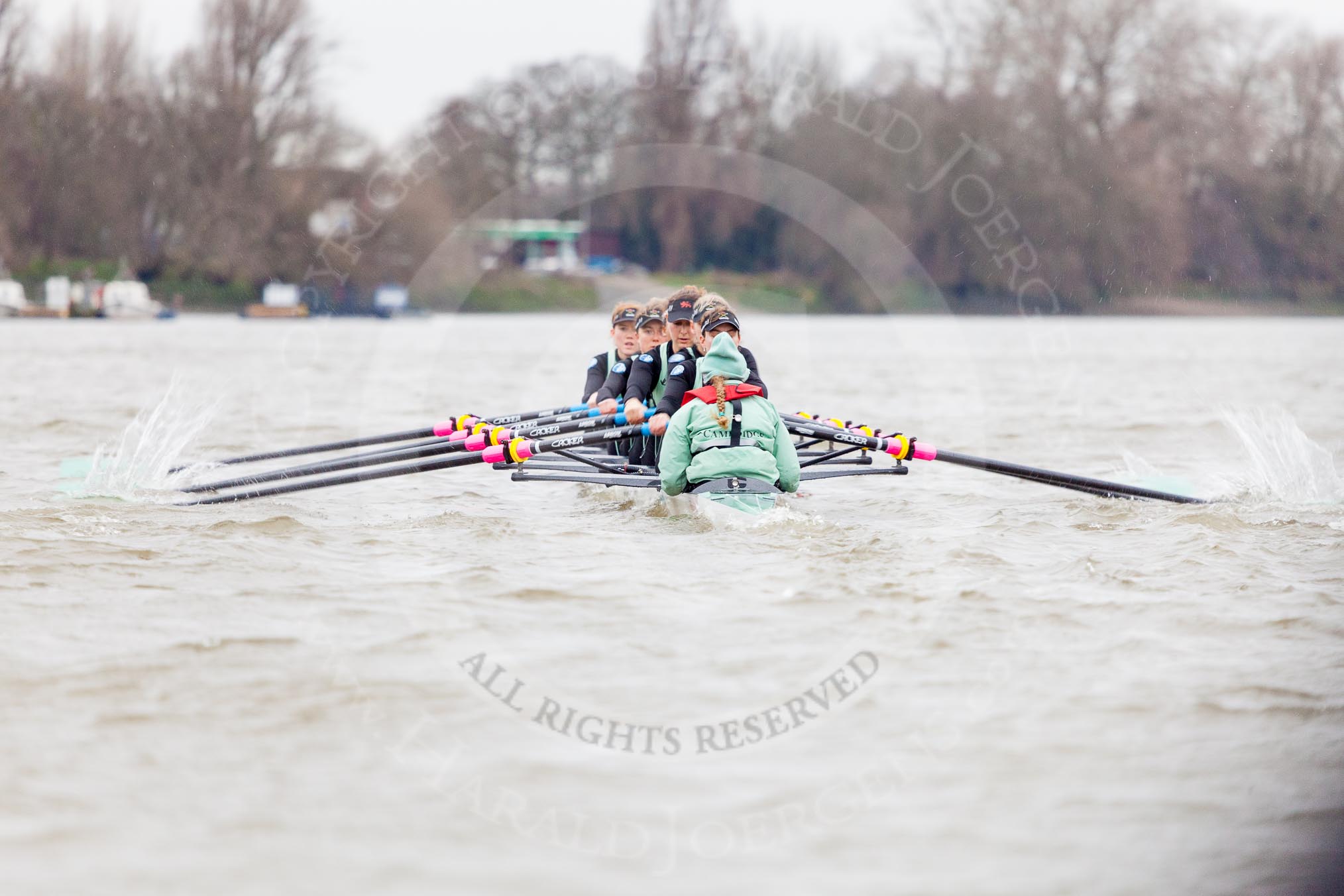 The Boat Race season 2016 - Women's Boat Race Fixture CUWBC vs OBUBC.
River Thames between Putney Bridge and Mortlake,
London SW15,

United Kingdom,
on 31 January 2016 at 15:59, image #54