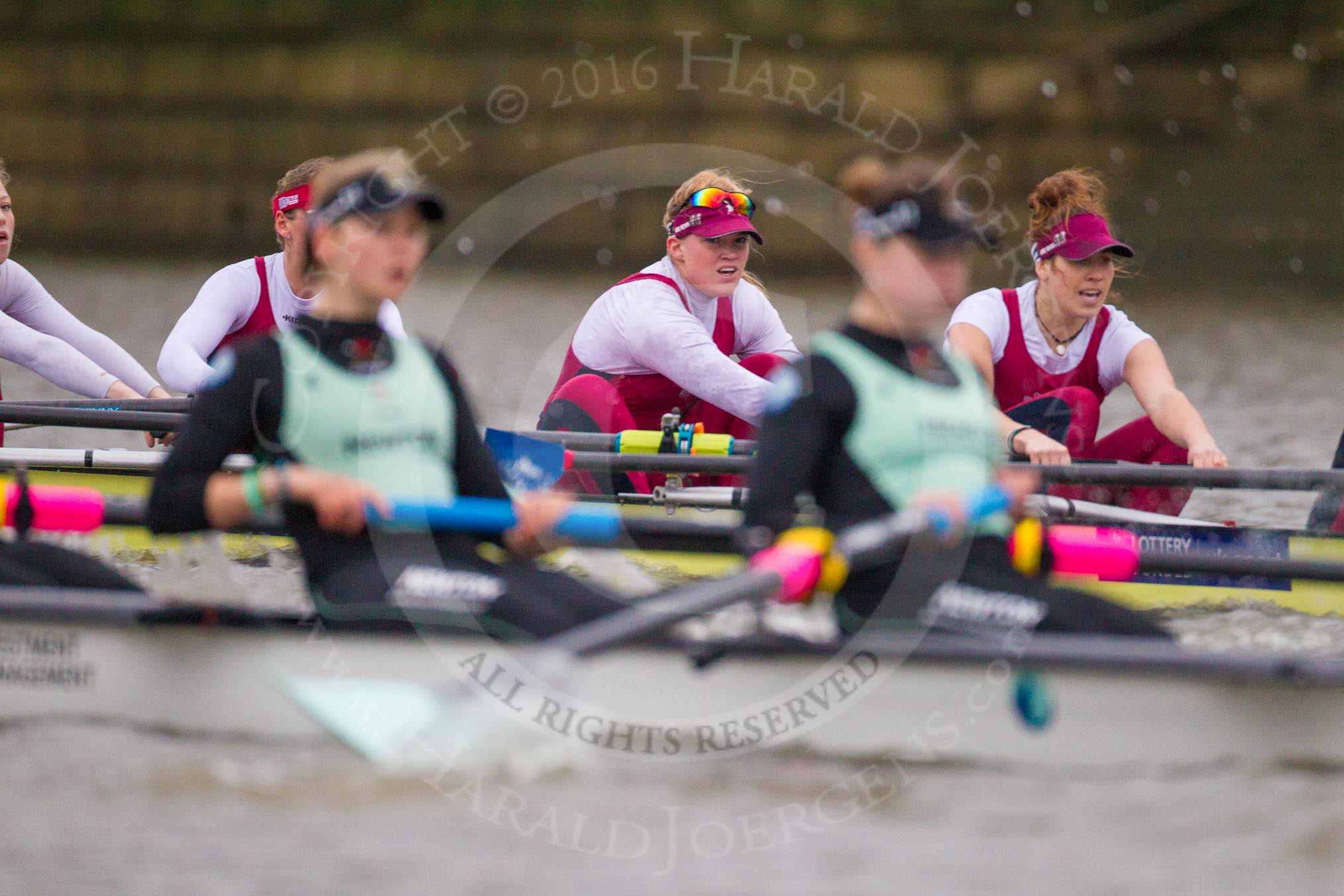 The Boat Race season 2016 - Women's Boat Race Fixture CUWBC vs OBUBC.
River Thames between Putney Bridge and Mortlake,
London SW15,

United Kingdom,
on 31 January 2016 at 16:00, image #61