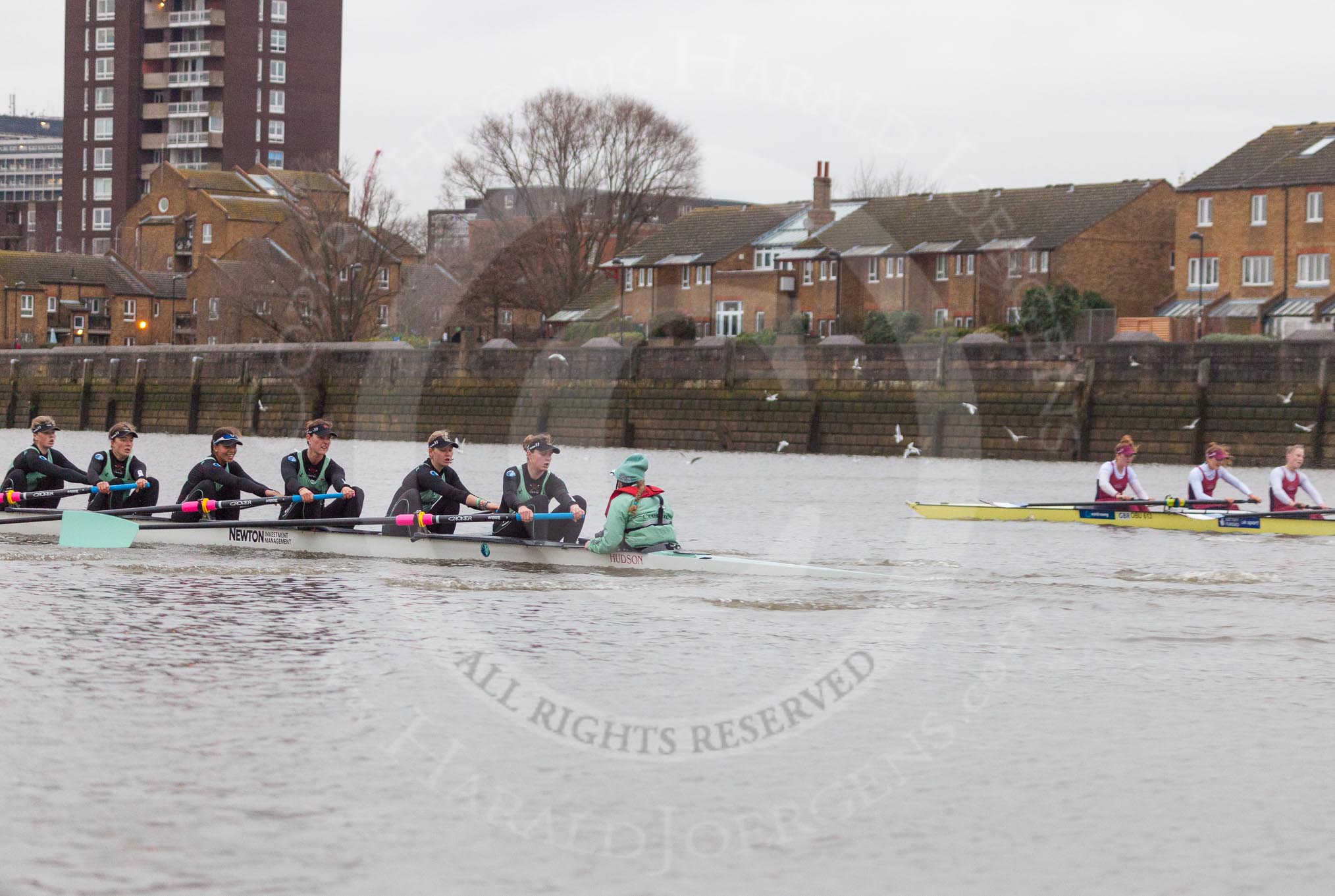 The Boat Race season 2016 - Women's Boat Race Fixture CUWBC vs OBUBC.
River Thames between Putney Bridge and Mortlake,
London SW15,

United Kingdom,
on 31 January 2016 at 16:03, image #80