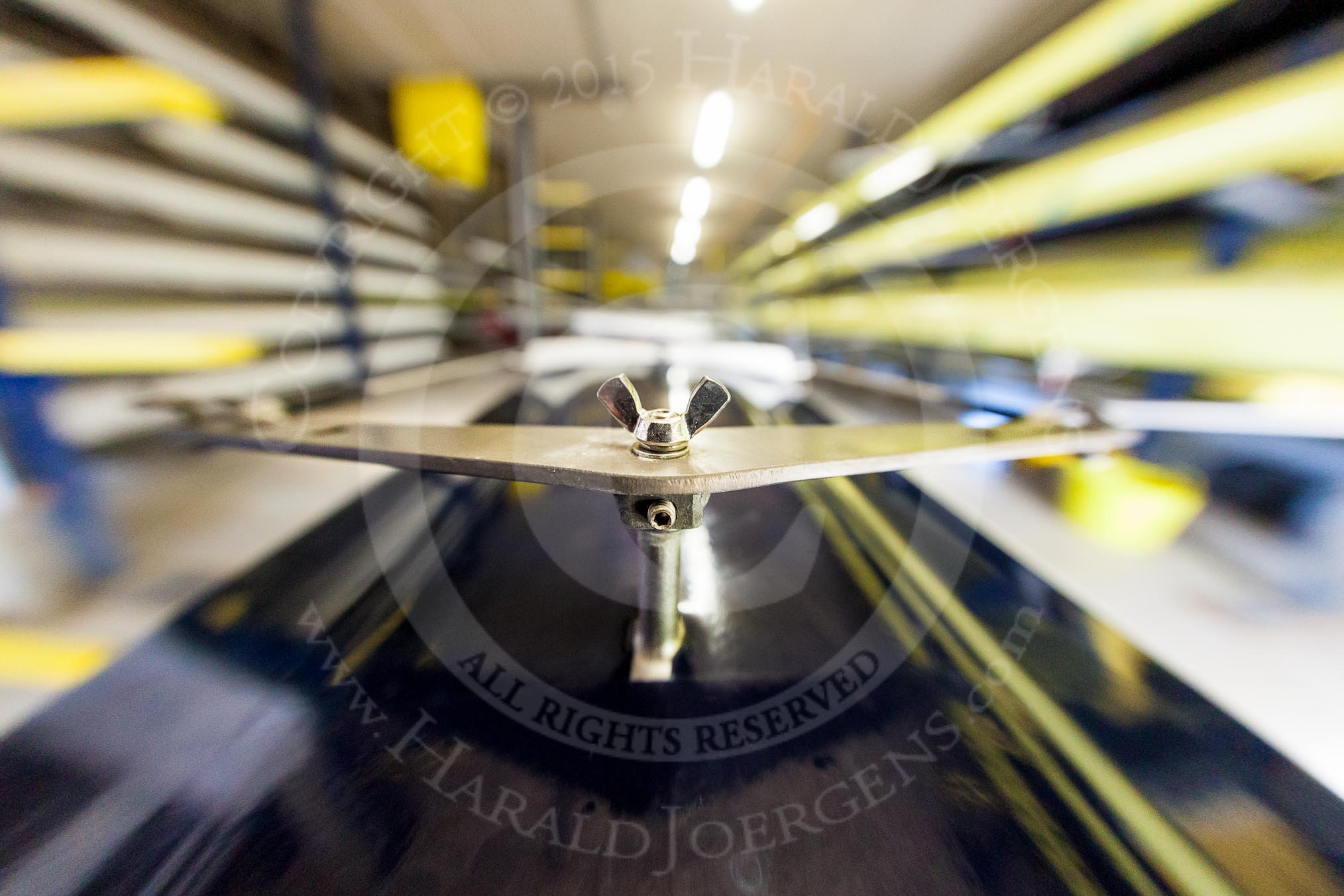 The Boat Race season 2016 - OUWBC training Wallingford: Rudder control on a modern high tech boat.
River Thames,
Wallingford,
Oxfordshire,

on 29 February 2016 at 14:20, image #6