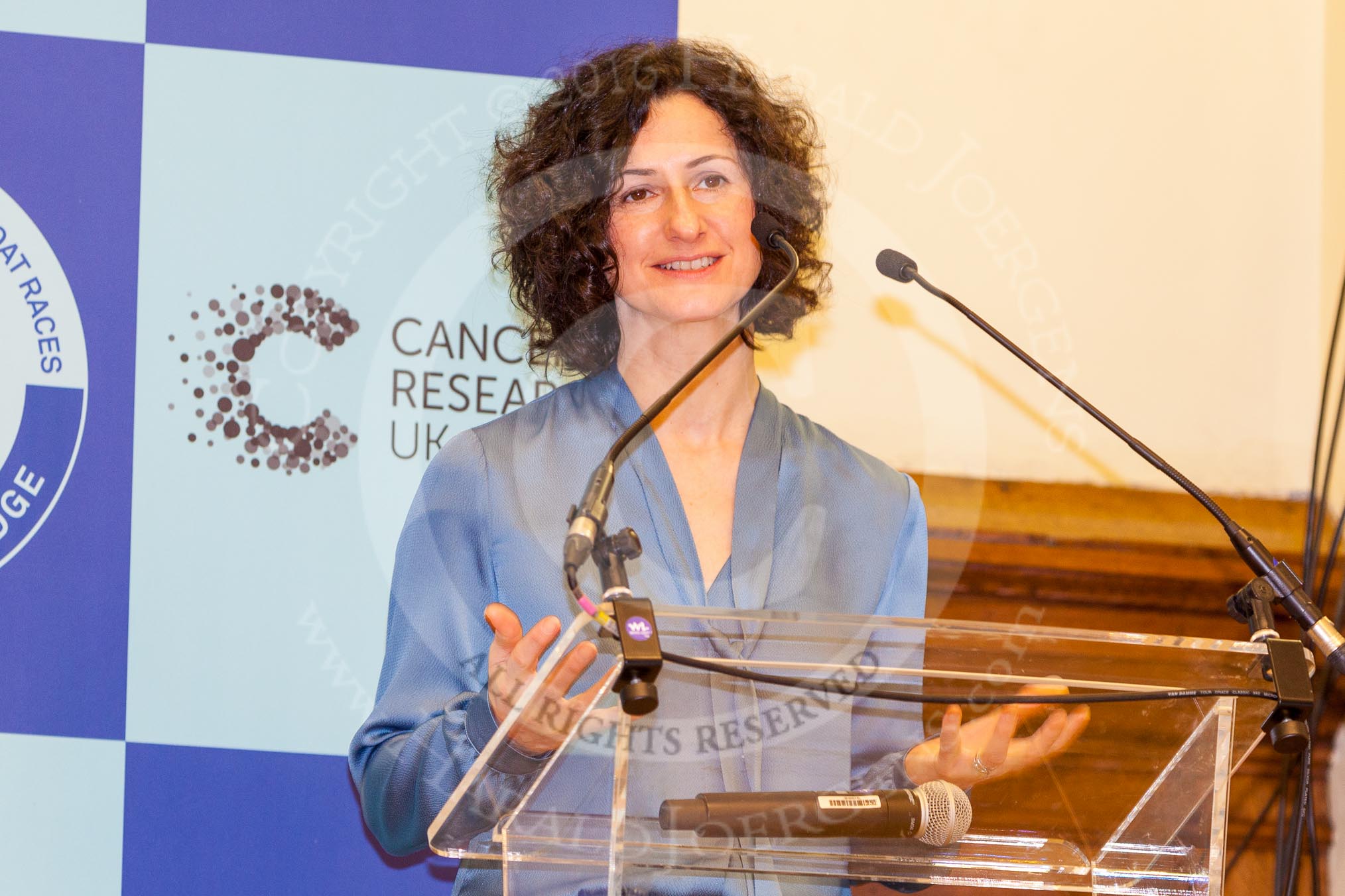 The Boat Race season 2016 - Crew Announcement and Weigh-In: Frances Milner, Executive Director of Philanthropic Partnerships and Development at Cancer Research UK.
Westmister Hall, Westminster,
London SW11,

United Kingdom,
on 01 March 2016 at 10:06, image #14