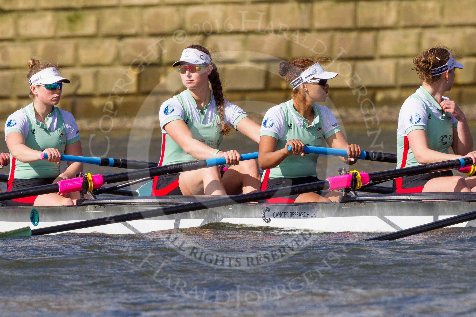 The Boat Race season 2016 -  The Cancer Research Women's Boat Race.
River Thames between Putney Bridge and Mortlake,
London SW15,

United Kingdom,
on 27 March 2016 at 14:06, image #155