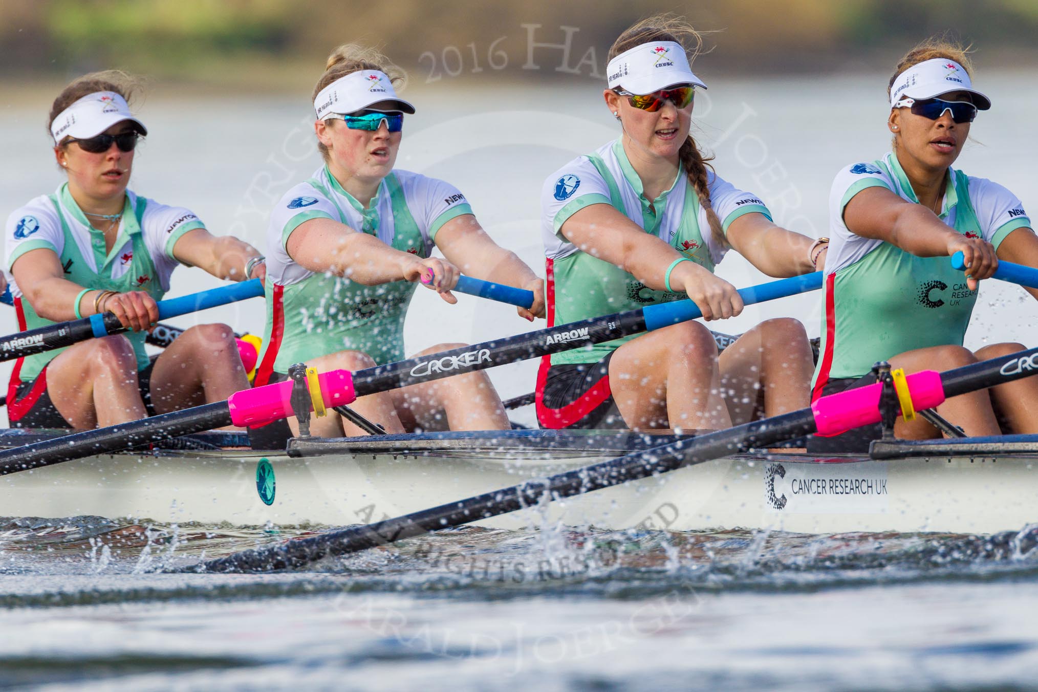 The Boat Race season 2016 -  The Cancer Research Women's Boat Race.
River Thames between Putney Bridge and Mortlake,
London SW15,

United Kingdom,
on 27 March 2016 at 14:12, image #200