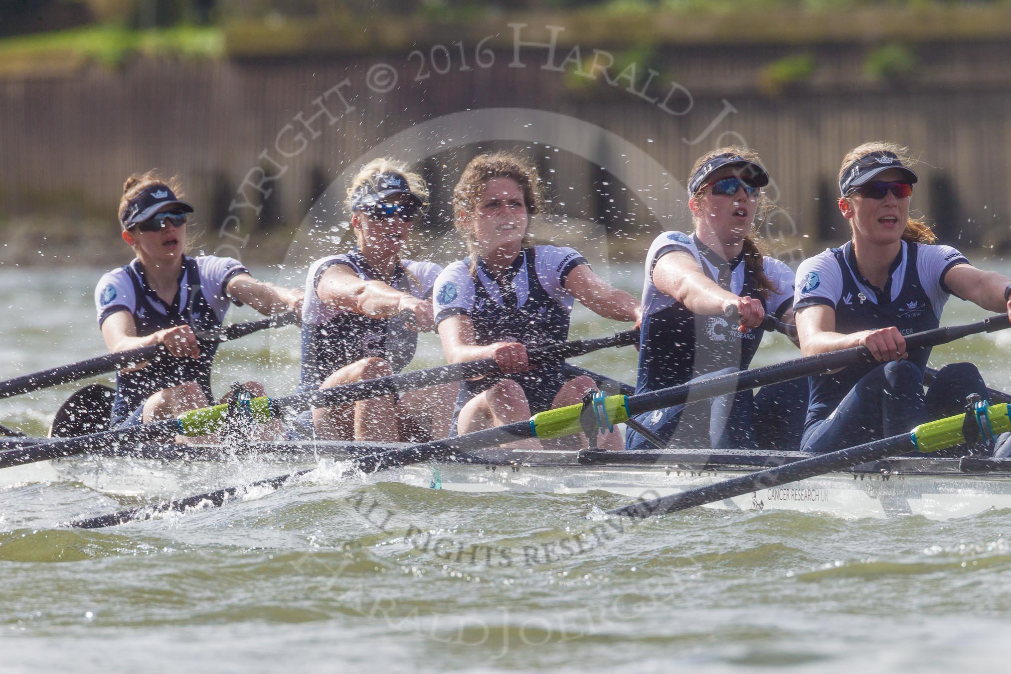 The Boat Race season 2016 -  The Cancer Research Women's Boat Race.
River Thames between Putney Bridge and Mortlake,
London SW15,

United Kingdom,
on 27 March 2016 at 14:20, image #242