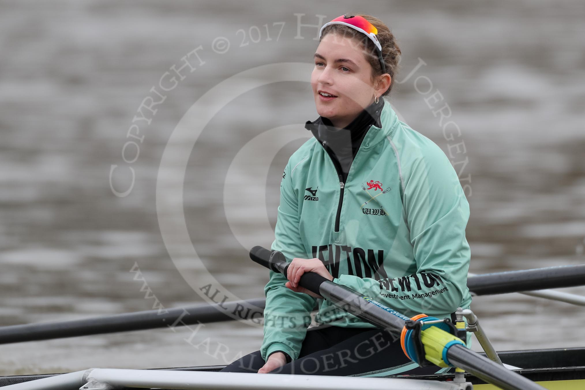 The Boat Race season 2018 - Women's Boat Race Trial Eights (CUWBC, Cambridge): Myriam Goudet-Boukhatmi (7) in Wingardium Leviosa.
River Thames between Putney Bridge and Mortlake,
London SW15,

United Kingdom,
on 05 December 2017 at 12:03, image #21