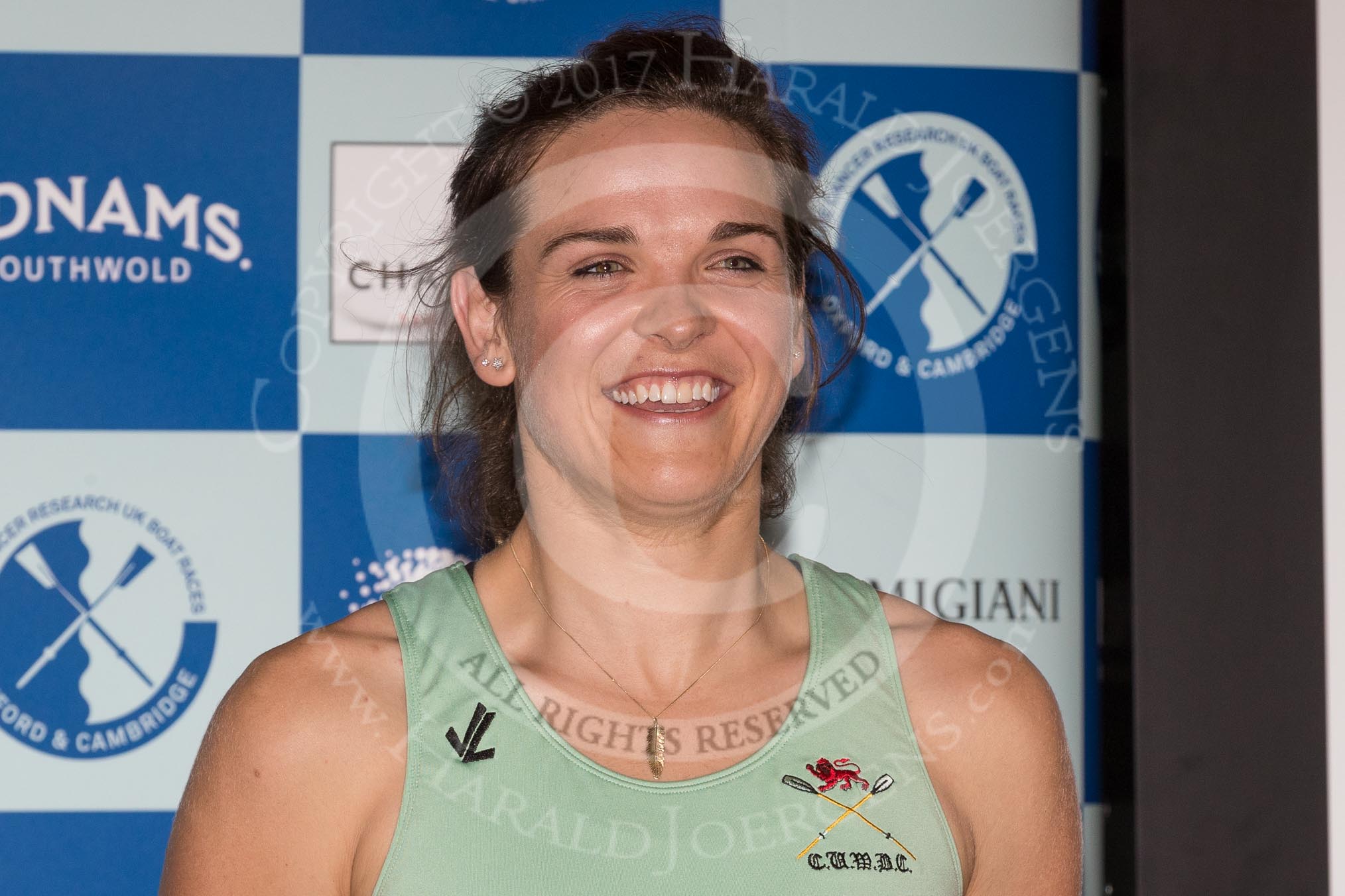 The Boat Race season 2017 - Crew Announcement and Weigh-In: New Zealander Anna Dawson (Newnham) studies for an MPhil in Education.
The Francis Crick Institute,
London NW1,

United Kingdom,
on 14 March 2017 at 11:26, image #34