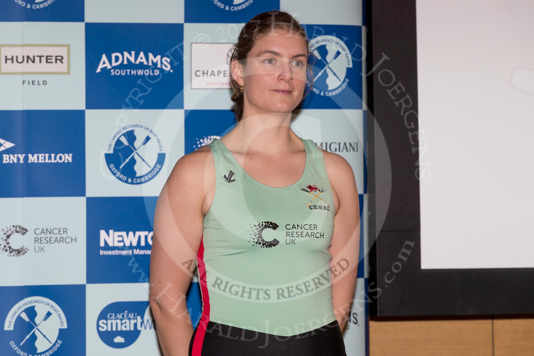 The Boat Race season 2017 - Crew Announcement and Weigh-In: French Myriam Goudet (Lucy Cavendish), PHD.
The Francis Crick Institute,
London NW1,

United Kingdom,
on 14 March 2017 at 11:29, image #50