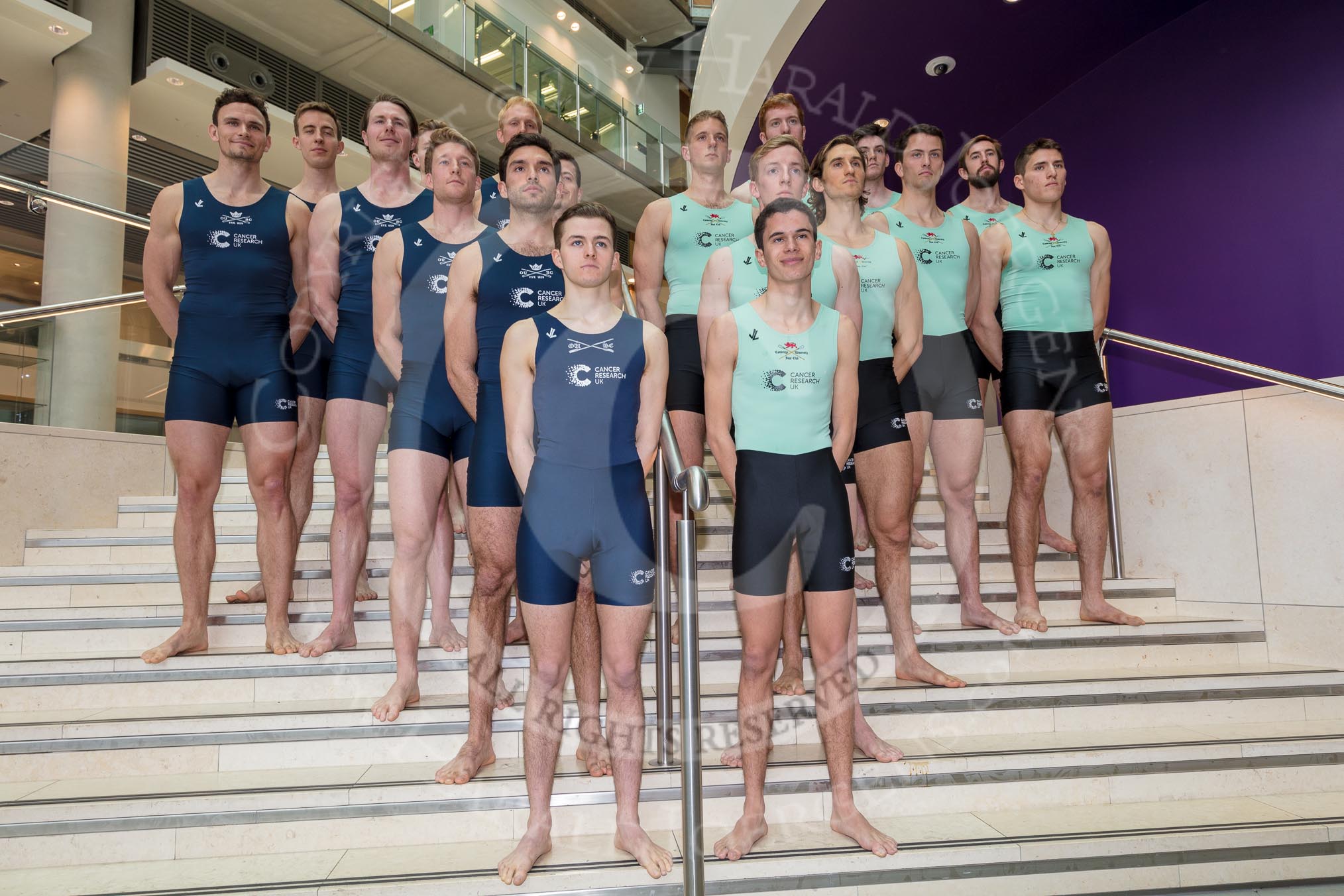 The Boat Race season 2017 - Crew Announcement and Weigh-In: The men's eights, OUBC on the left.
The Francis Crick Institute,
London NW1,

United Kingdom,
on 14 March 2017 at 11:53, image #121