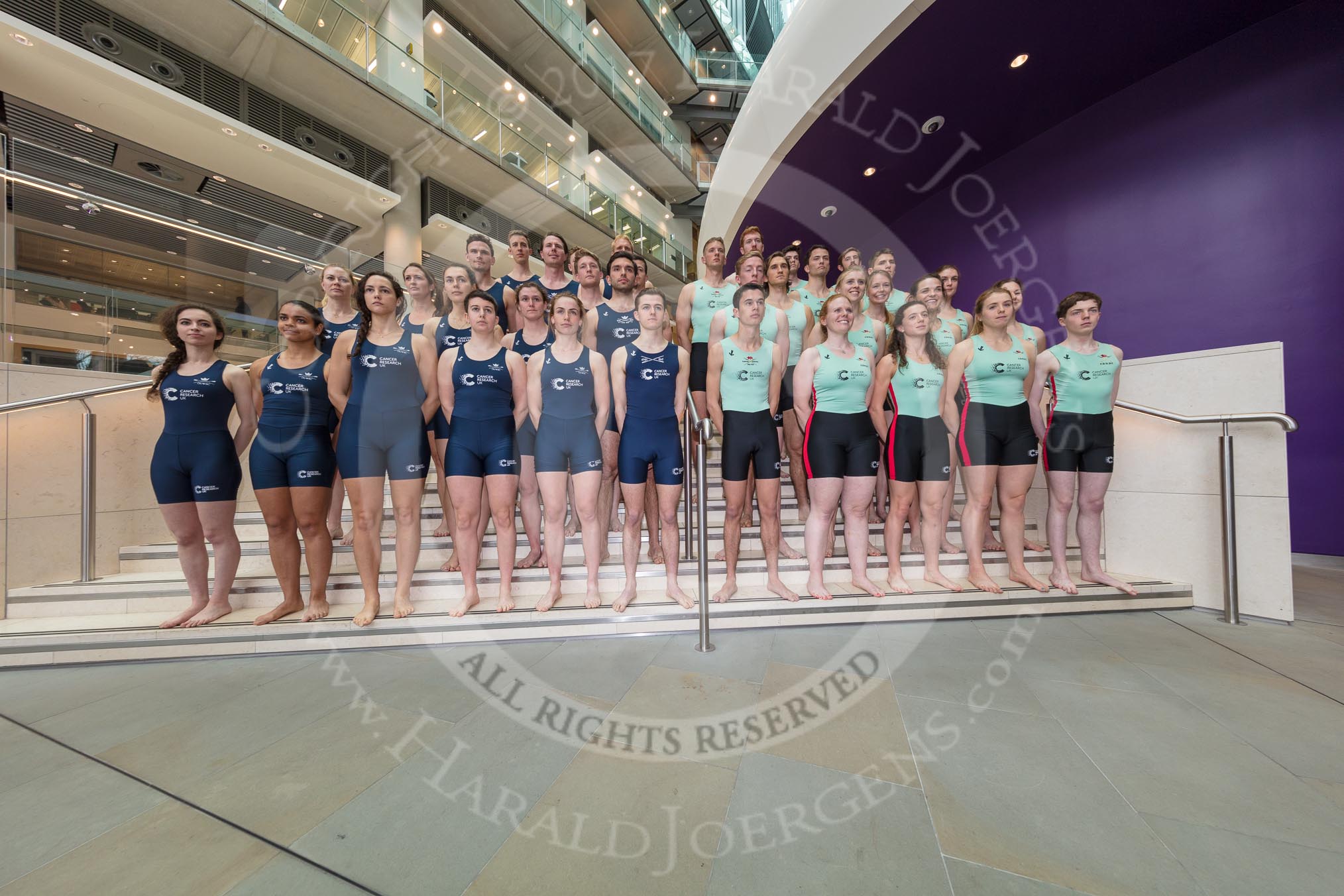 The Boat Race season 2017 - Crew Announcement and Weigh-In: OUWBC/OUBC on the left, CUWBC/CUBC on the right.
The Francis Crick Institute,
London NW1,

United Kingdom,
on 14 March 2017 at 11:56, image #123