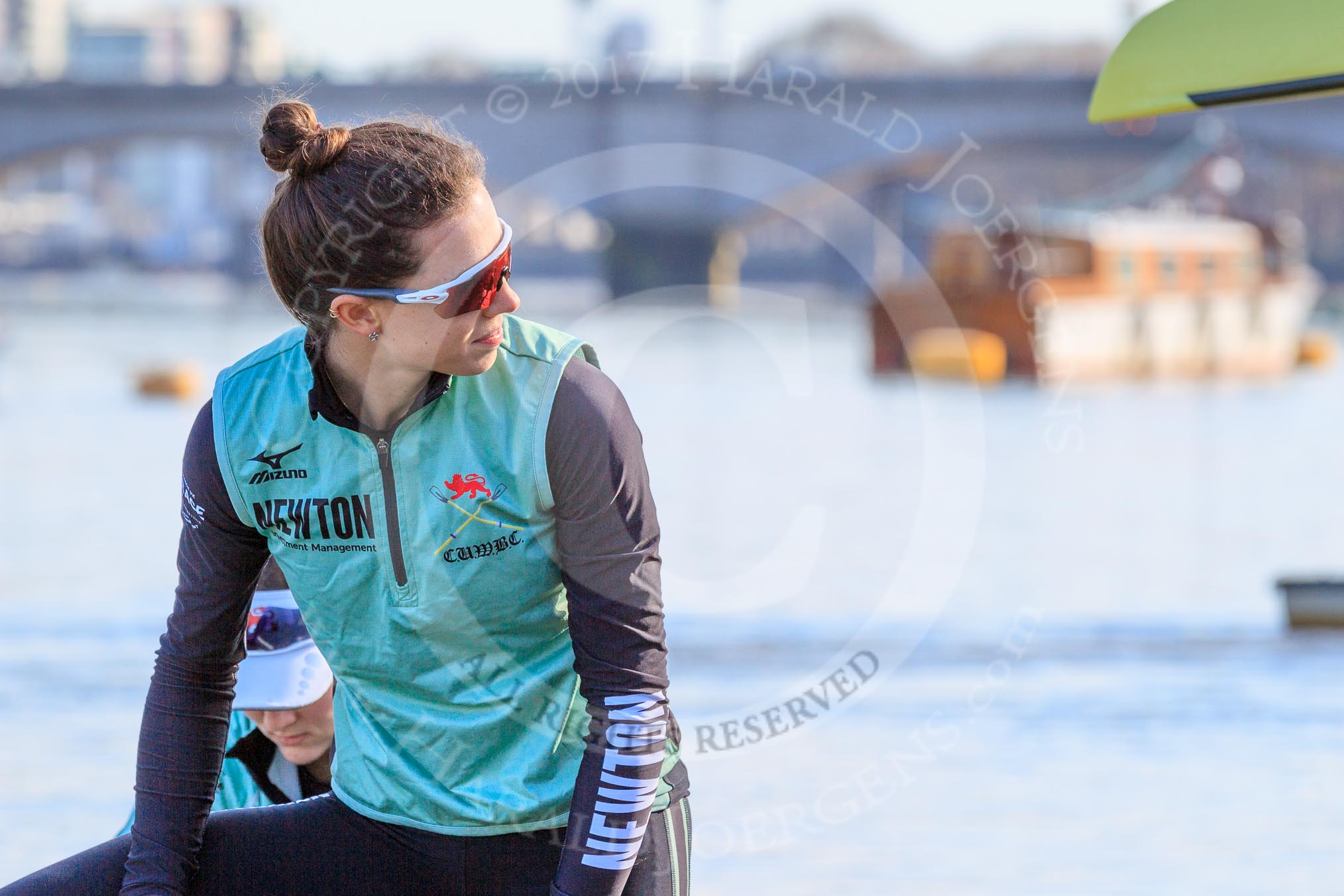 The Women's Boat Race season 2018 - fixture CUWBC vs. ULBC: CUWBC 2 seat Myriam Goudet-Boukhatm.
River Thames between Putney Bridge and Mortlake,
London SW15,

United Kingdom,
on 17 February 2018 at 12:30, image #8