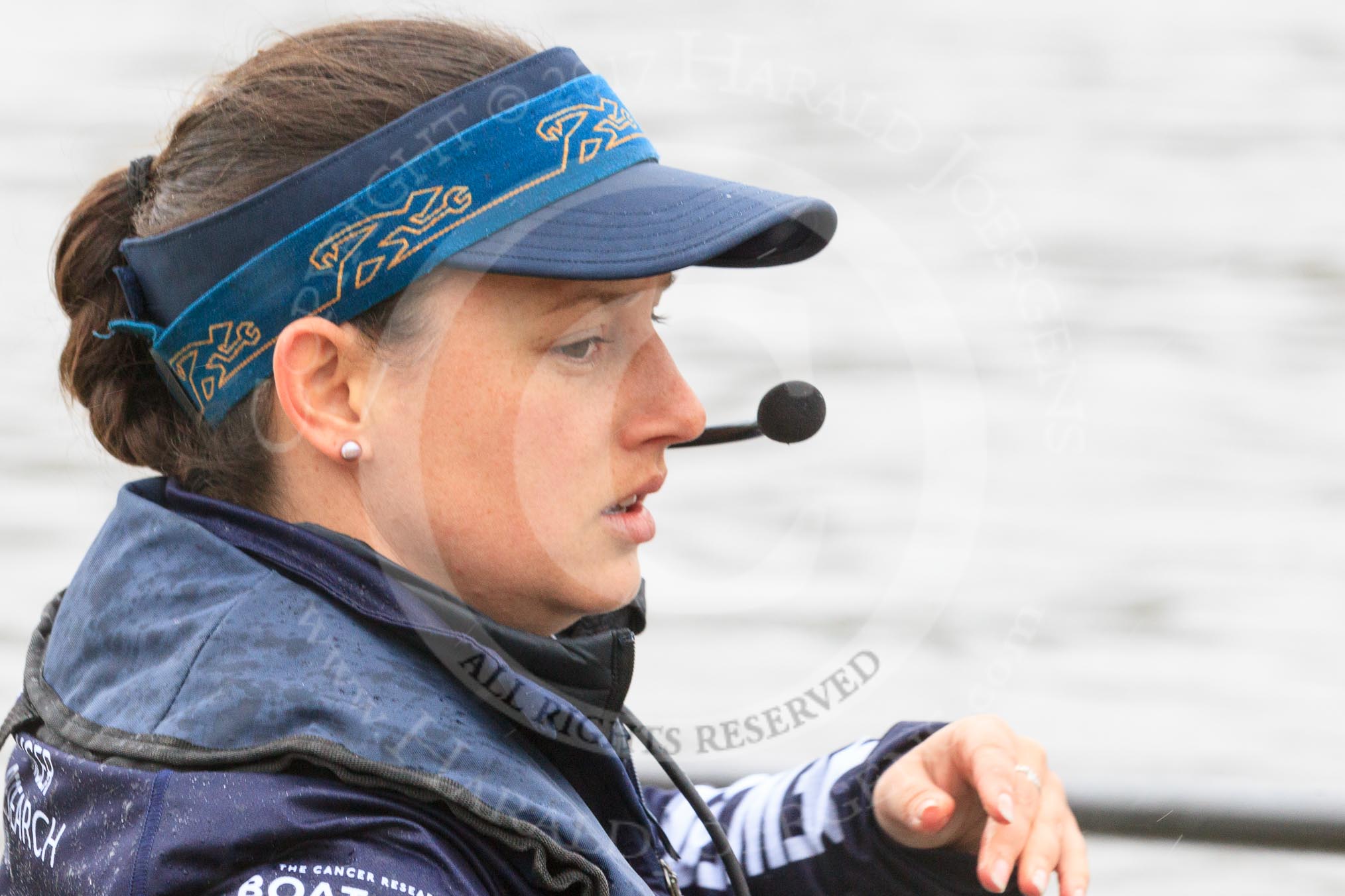 The Women's Boat Race season 2018 - fixture OUWBC vs. Molesey BC: OUWBC cox Jessica Buck.
River Thames between Putney Bridge and Mortlake,
London SW15,

United Kingdom,
on 04 March 2018 at 13:05, image #3