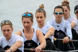 The Women's Boat Race season 2018 - fixture OUWBC vs. Molesey BC: Molesey ready for the race to be started: Stroke Katie Bartlett, 7 Emma McDonald, 6 Molly Harding, 5 Ruth Whyman, 4 Claire McKeown.
River Thames between Putney Bridge and Mortlake,
London SW15,

United Kingdom,
on 04 March 2018 at 13:44, image #48