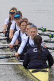 The Women's Boat Race season 2018 - fixture OUWBC vs. Molesey BC: OUWBC extending their lead: Bow Renée Koolschijn, 2 Katherine Erickson, 3 Juliette Perry, 4 Alice Roberts, 5 Morgan McGovern, 6 Sara Kushma, 7 Abigail Killen, stroke Beth Bridgman, cox Jessica Buck.
River Thames between Putney Bridge and Mortlake,
London SW15,

United Kingdom,
on 04 March 2018 at 13:47, image #64