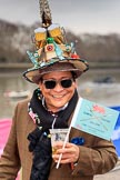 The Cancer Research UK Women's Boat Race 2018: This gentleman must be a hardcore Boat Race fan - he seems to be there every year (nad is difficult to miss).
River Thames between Putney Bridge and Mortlake,
London SW15,

United Kingdom,
on 24 March 2018 at 14:22, image #27