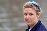 The Cancer Research UK Women's Boat Race 2018: Close-up of Morgan McGovern, in the 5 seat for Oxford.
River Thames between Putney Bridge and Mortlake,
London SW15,

United Kingdom,
on 24 March 2018 at 15:45, image #105