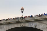 The Cancer Research UK Women's Boat Race 2018: Crowds on Putney Bridge waiting for the start of the Women's Boat Race.
River Thames between Putney Bridge and Mortlake,
London SW15,

United Kingdom,
on 24 March 2018 at 16:17, image #144