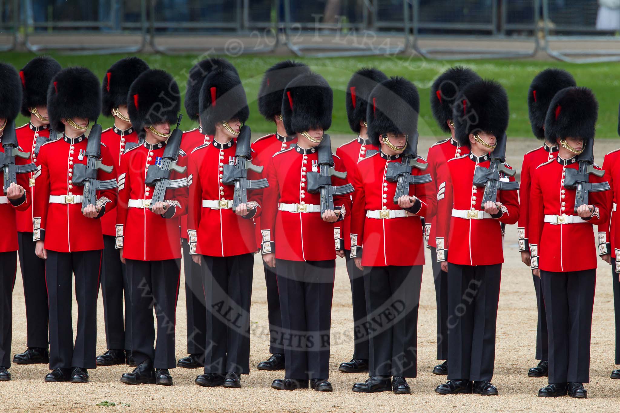 The Colonel's Review 2012: No. 1 Guard (Escort for the Colour)
1st Battalion Coldstream Guards..
Horse Guards Parade, Westminster,
London SW1,

United Kingdom,
on 09 June 2012 at 10:35, image #96