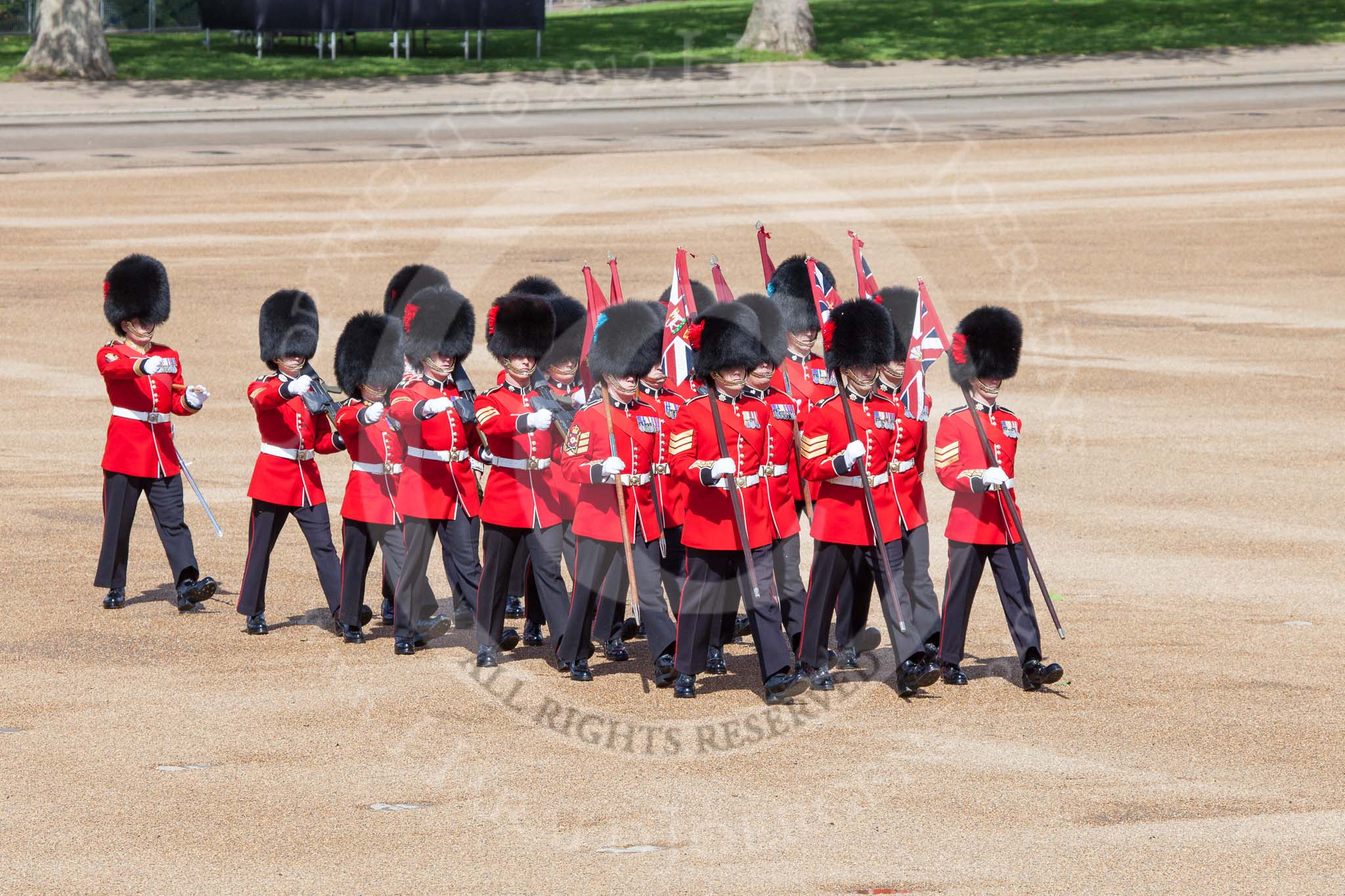 Trooping the Colour 2012: The "Keepers of the Ground" arriving, they will mark the positions of their Guard Division on Horse Guards Parade..
Horse Guards Parade, Westminster,
London SW1,

United Kingdom,
on 16 June 2012 at 09:53, image #10