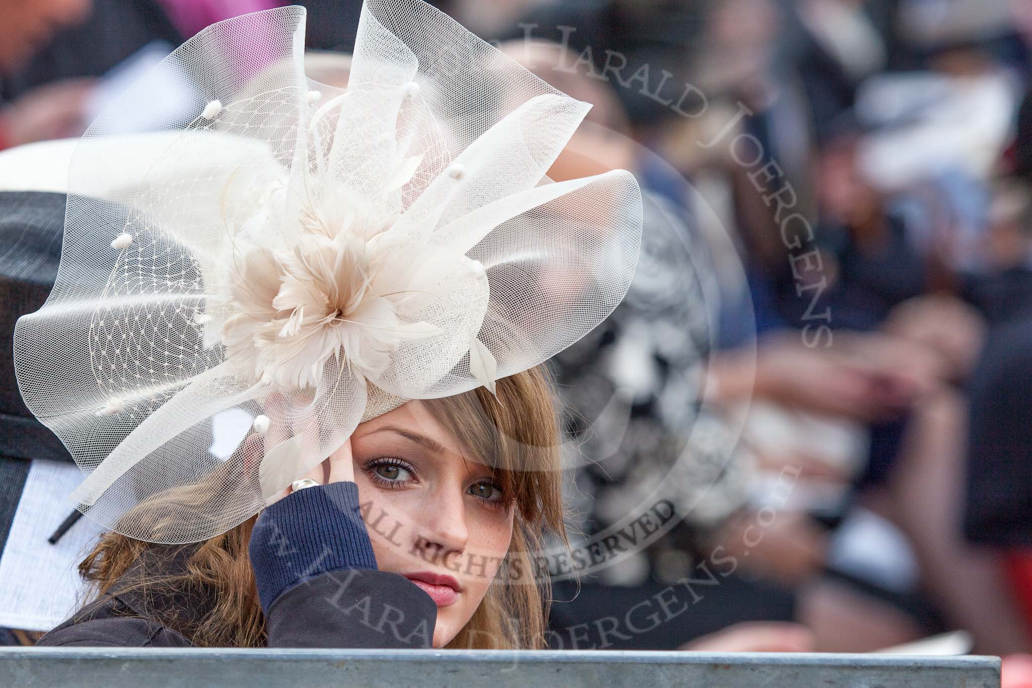 Trooping the Colour 2012: Another spectacular hat, before the parade begins..
Horse Guards Parade, Westminster,
London SW1,

United Kingdom,
on 16 June 2012 at 10:06, image #16