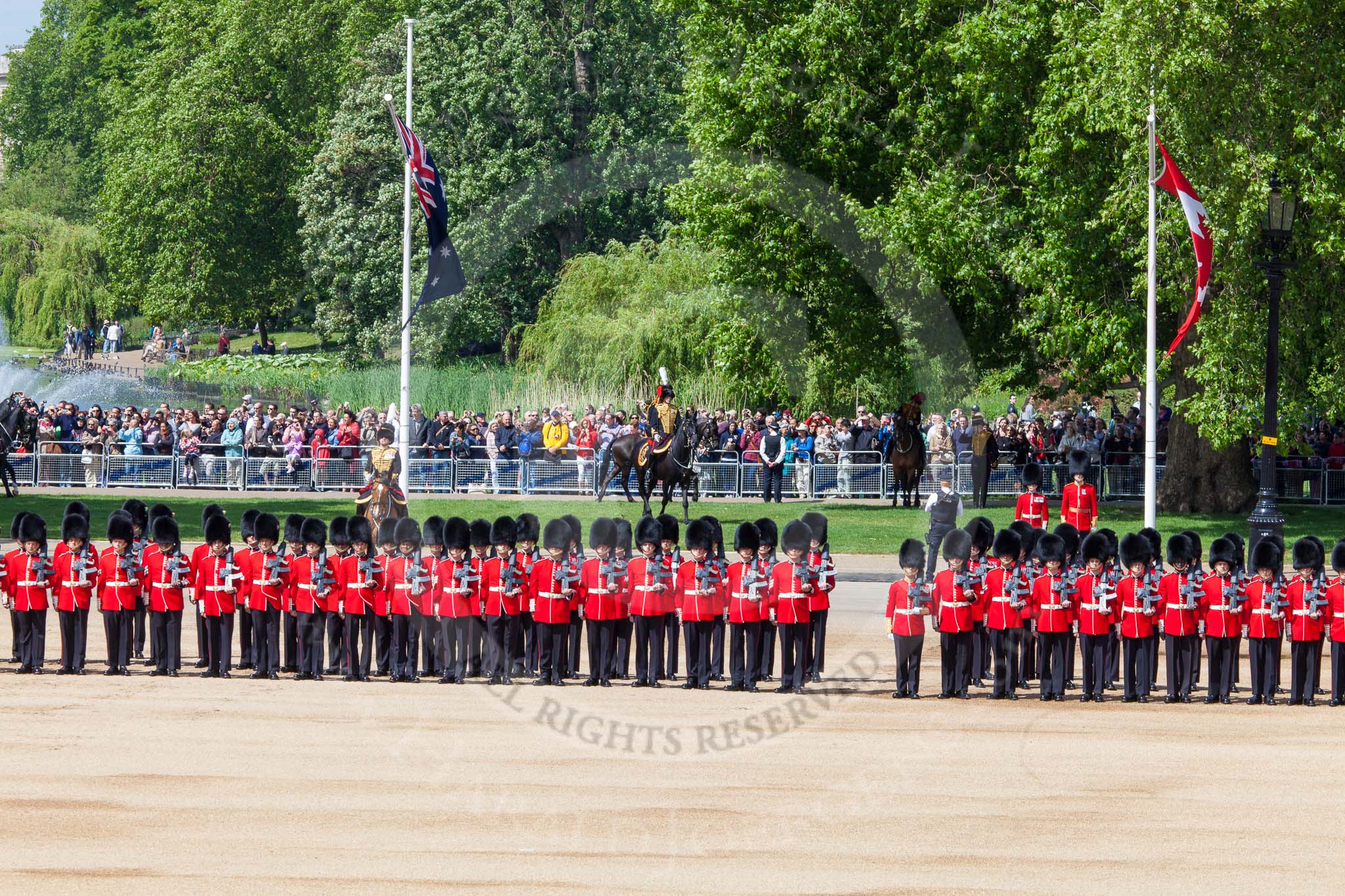 The Colonel's Review 2013: The King's Troop Royal Horse Artillery arrives, and will take position between No. 1 Guard and St. James's Park..
Horse Guards Parade, Westminster,
London SW1,

United Kingdom,
on 08 June 2013 at 10:38, image #181