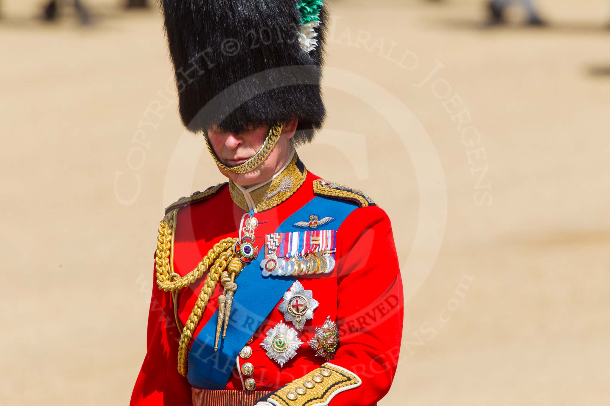 The Colonel's Review 2013: As the Colonel taking the salute, Colonel Welsh Guards, HRH The Prince of Wales..
Horse Guards Parade, Westminster,
London SW1,

United Kingdom,
on 08 June 2013 at 11:00, image #294